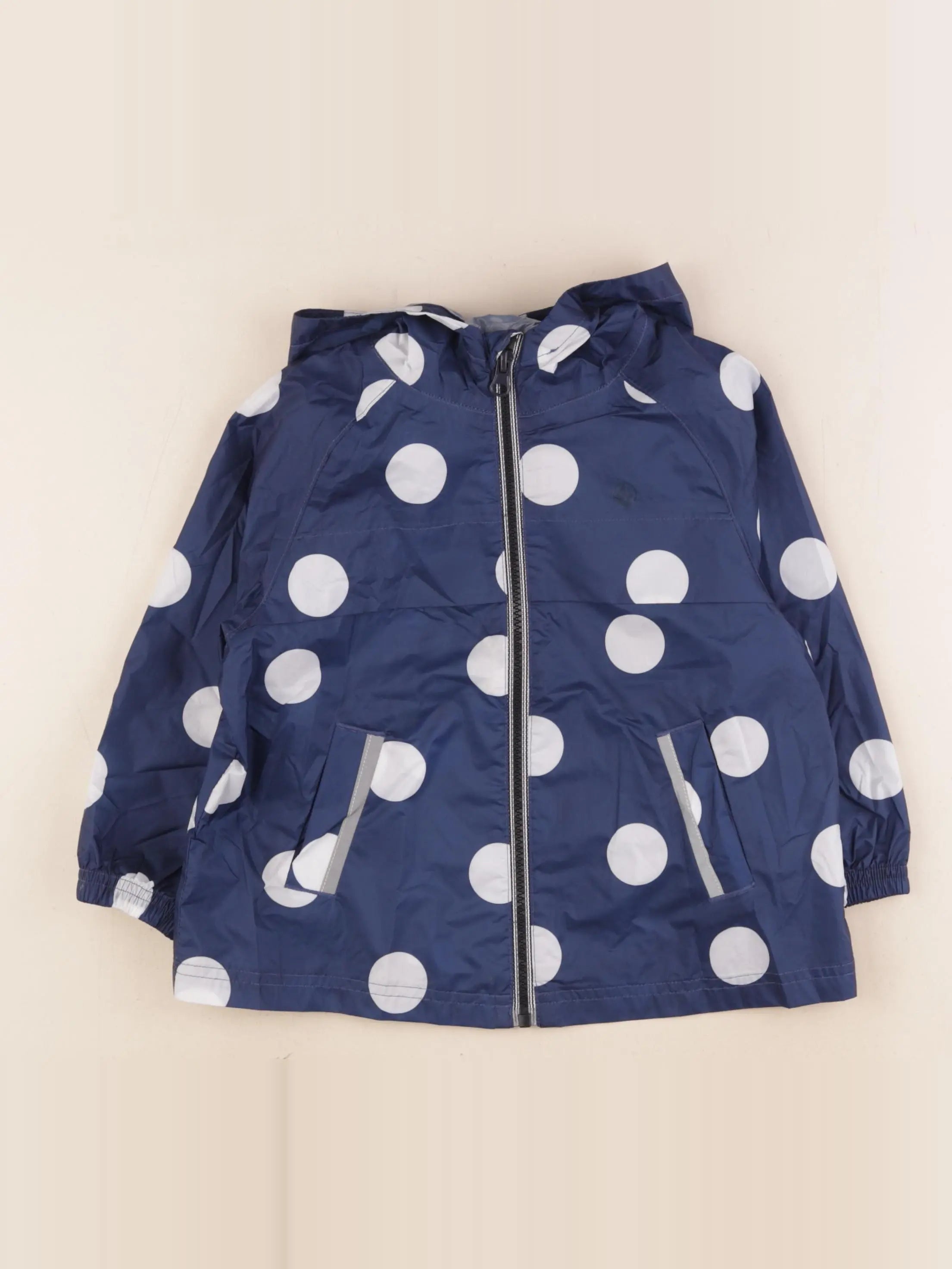 Petit Bateau - coupe-vent bleu - 3 ans