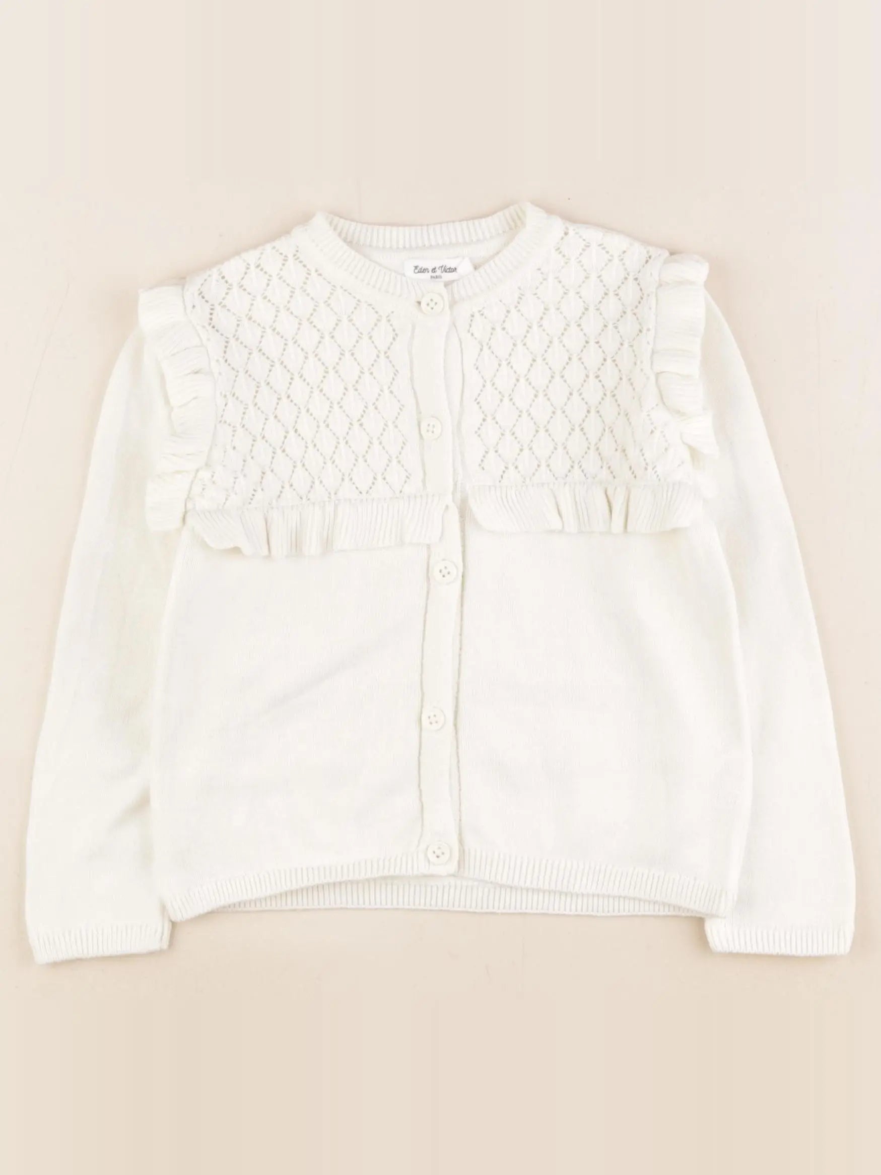 Eden & Victor - gilet beige - 3 ans