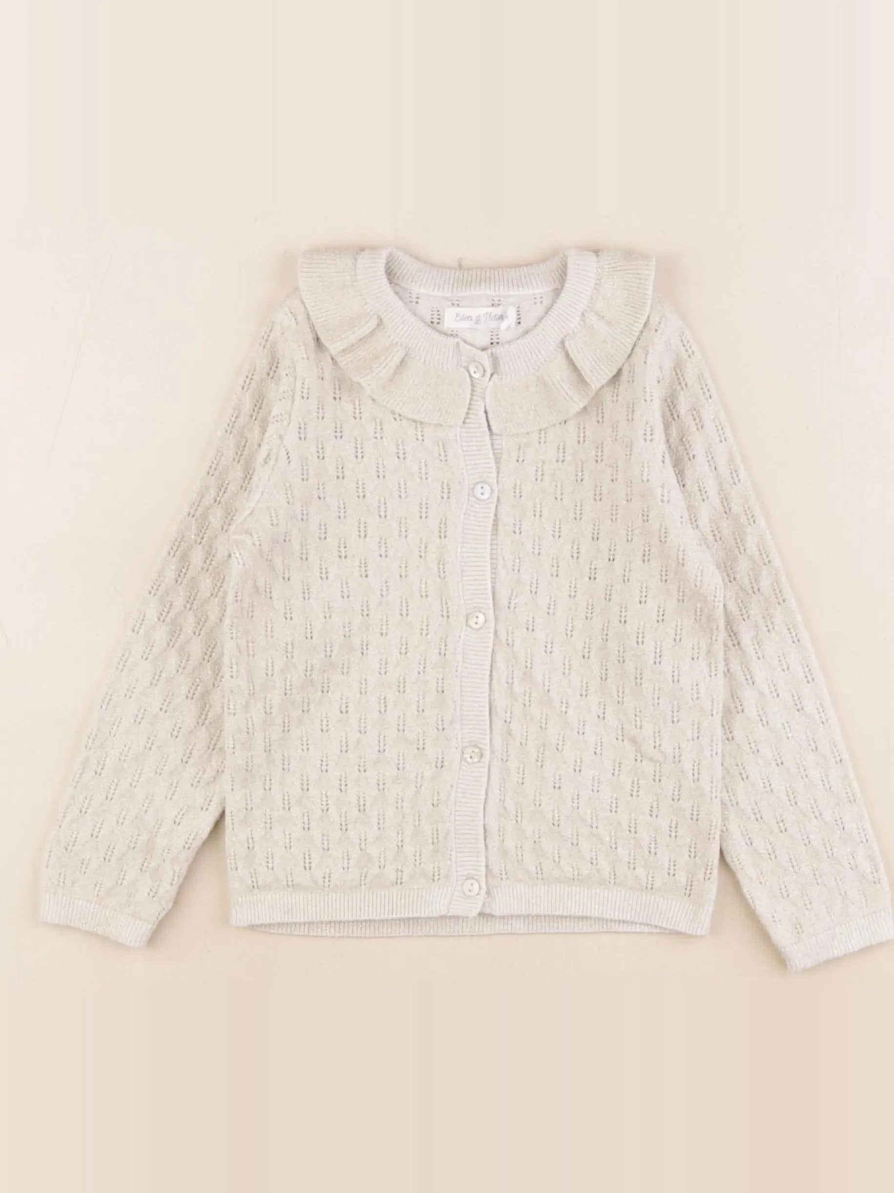 Eden & Victor - gilet beige, or - 2 ans