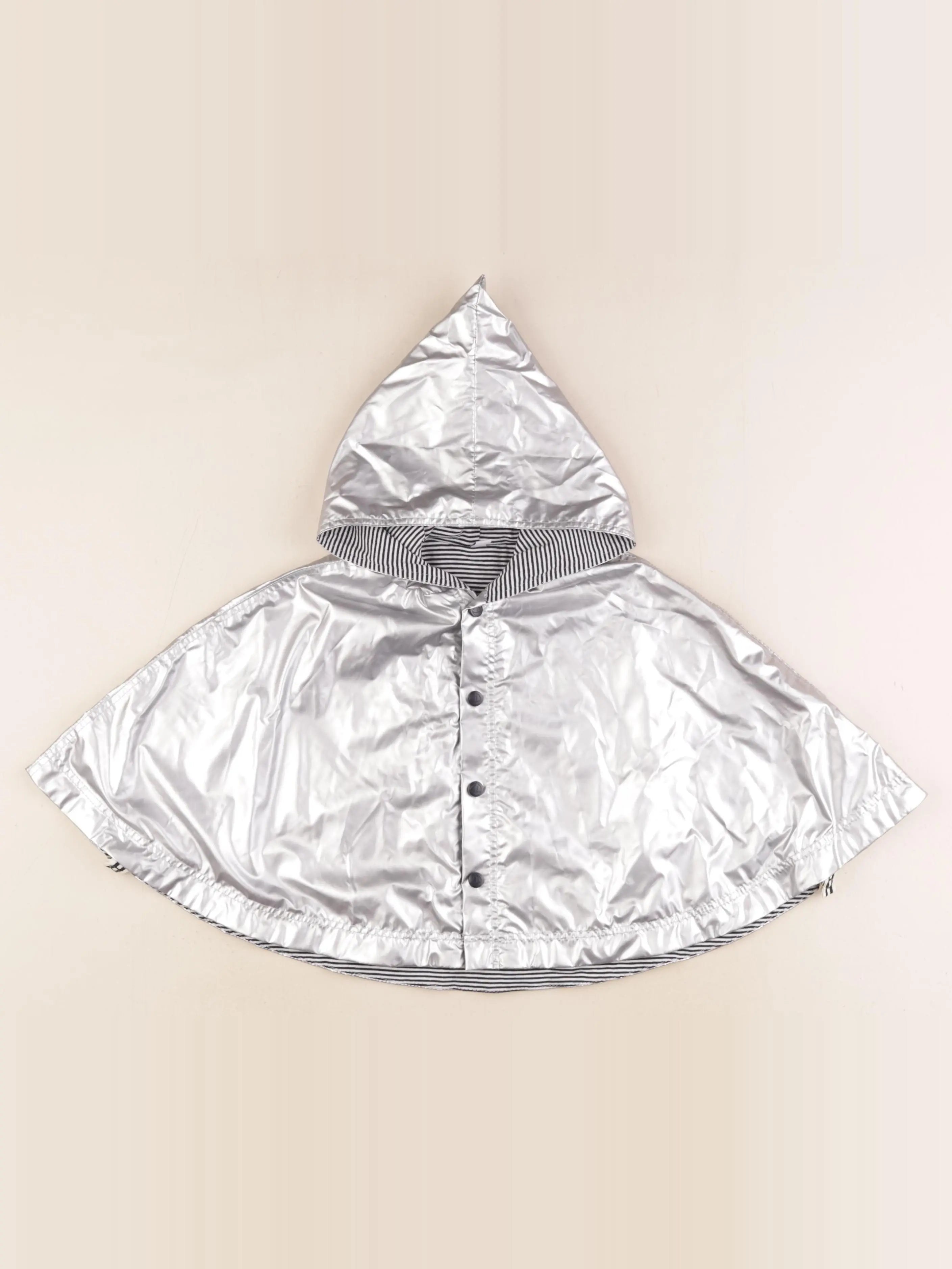 Petit Bateau - imperméable argent - 24 mois