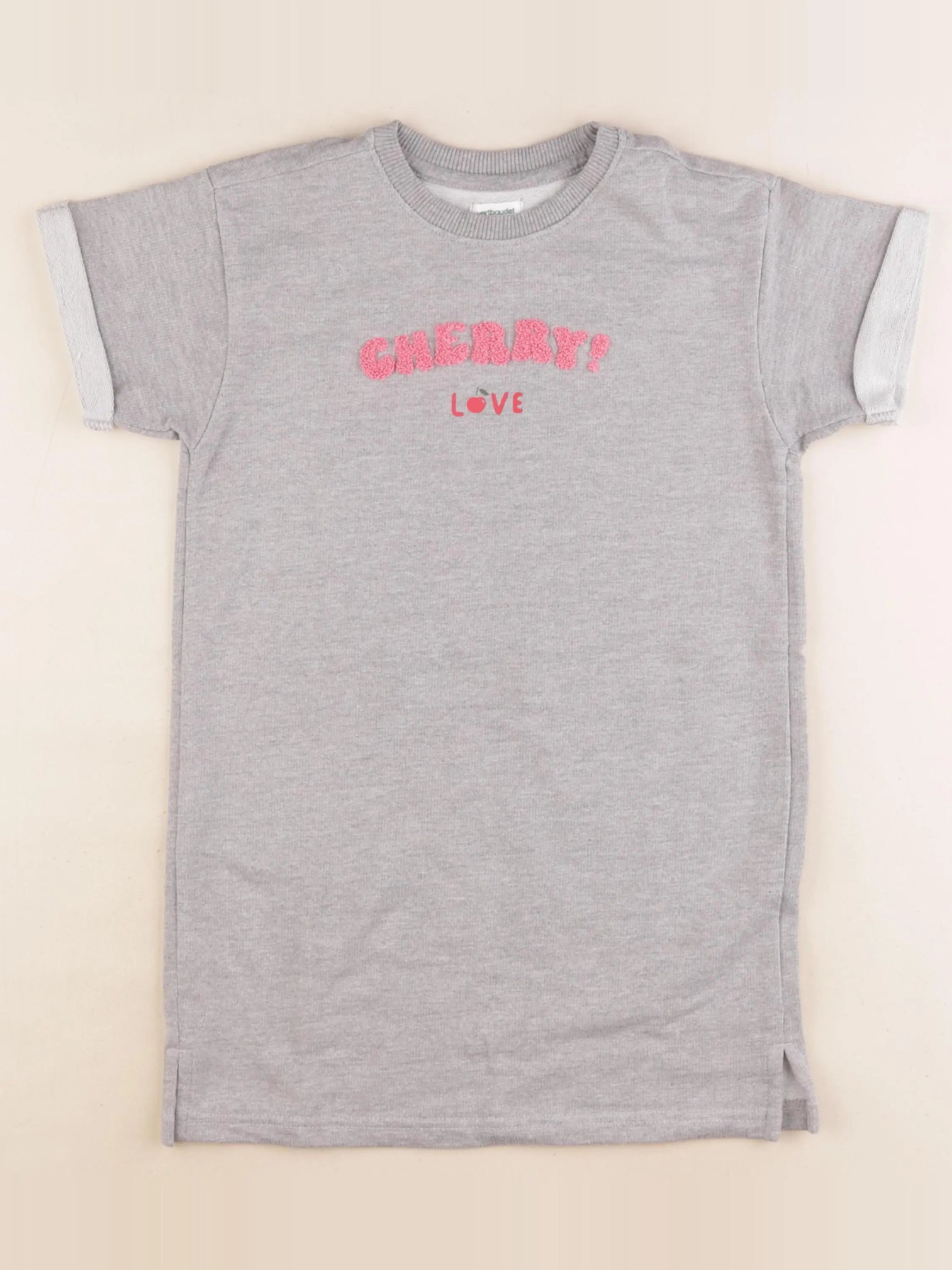 Vertbaudet - robe gris - 6 ans