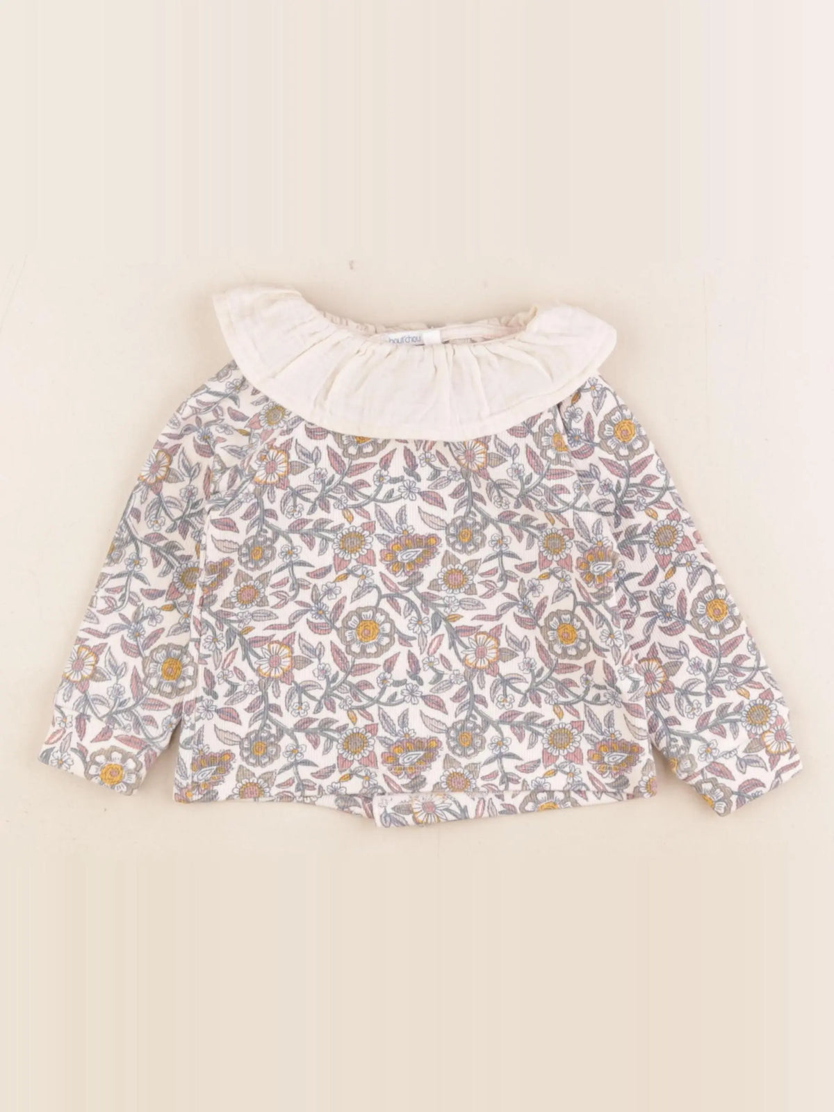 Boutchou - tee-shirt beige - 12 mois