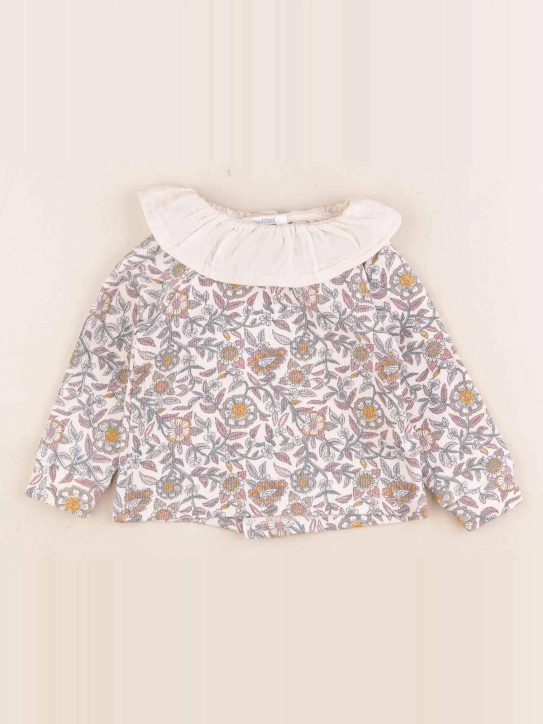Boutchou - tee-shirt beige - 12 mois