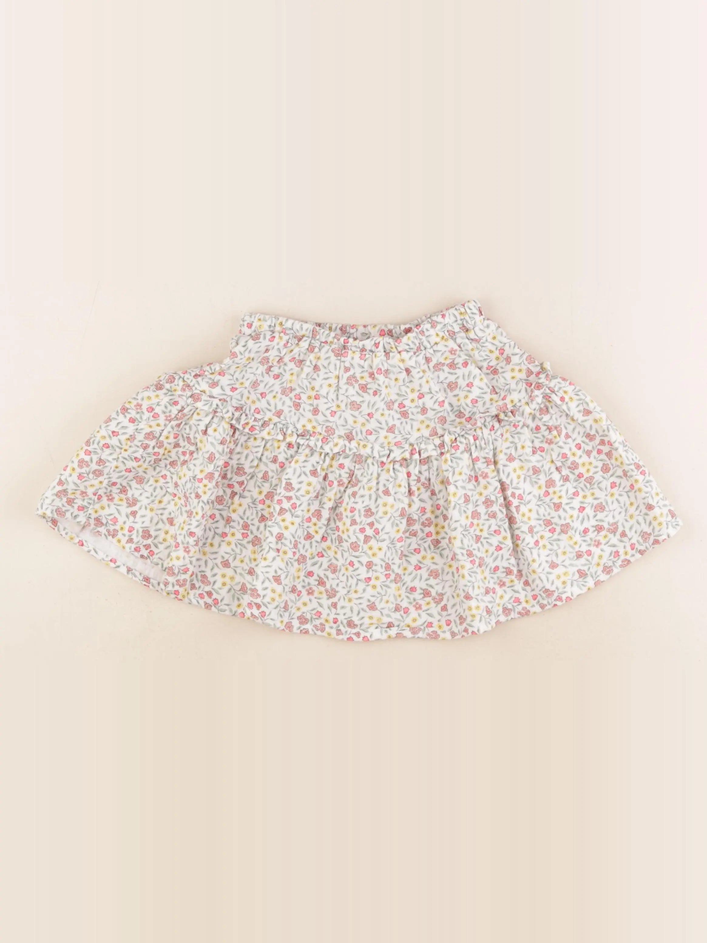 Vertbaudet - jupe blanc - 4 ans