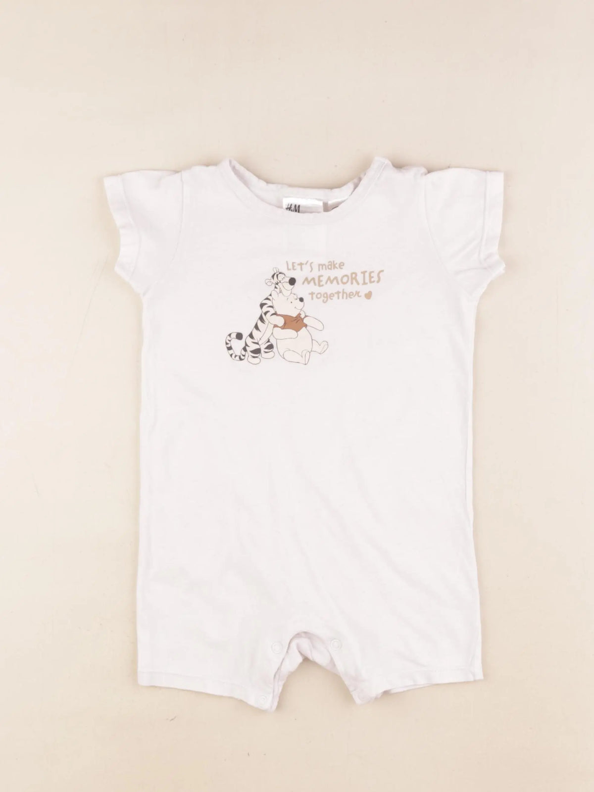 H&M - pyjama coton blanc - 9/12 mois