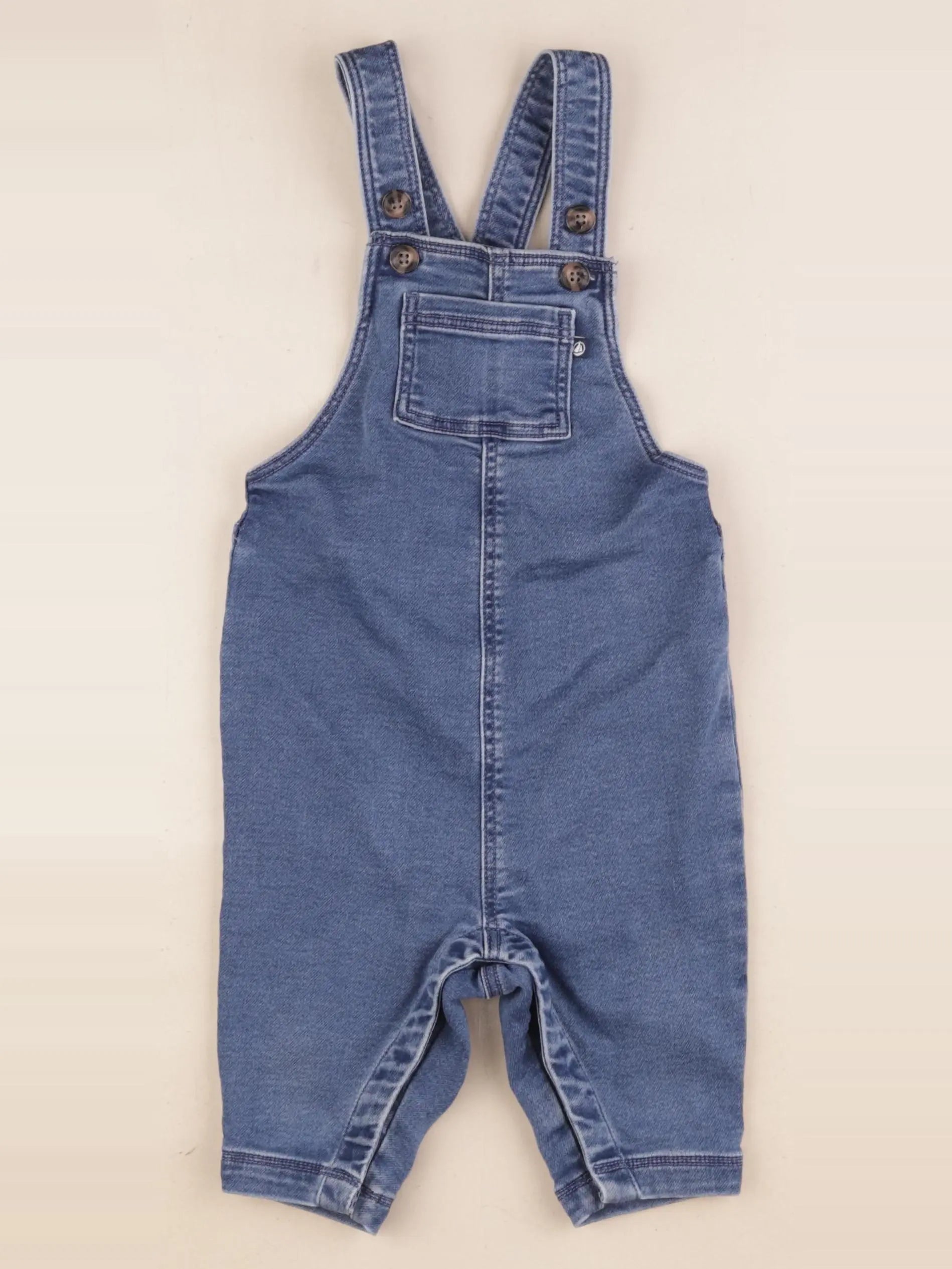 Petit Bateau - salopette bleu - 12 mois