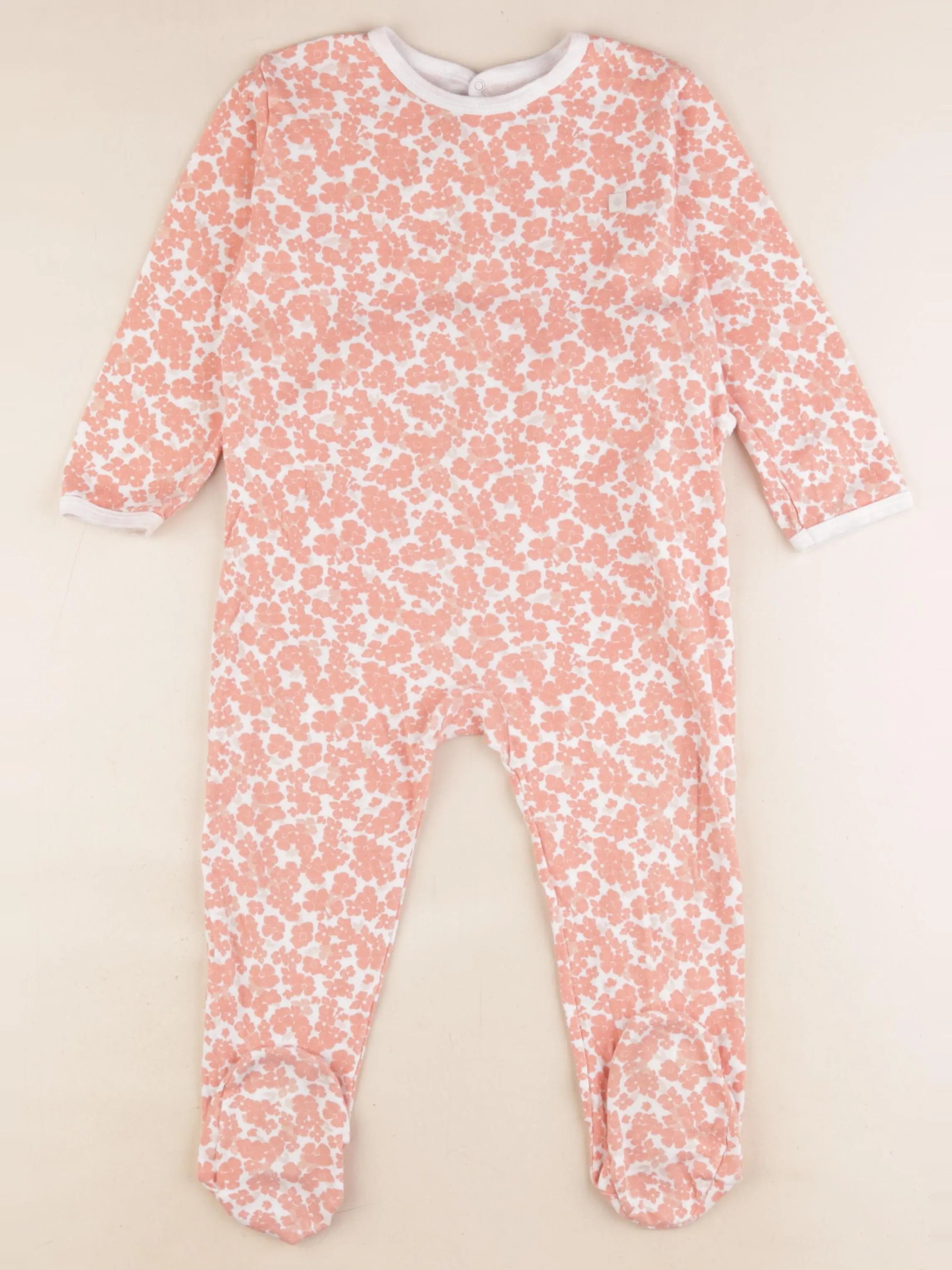 Petit Bateau - pyjama coton rose - 36 mois