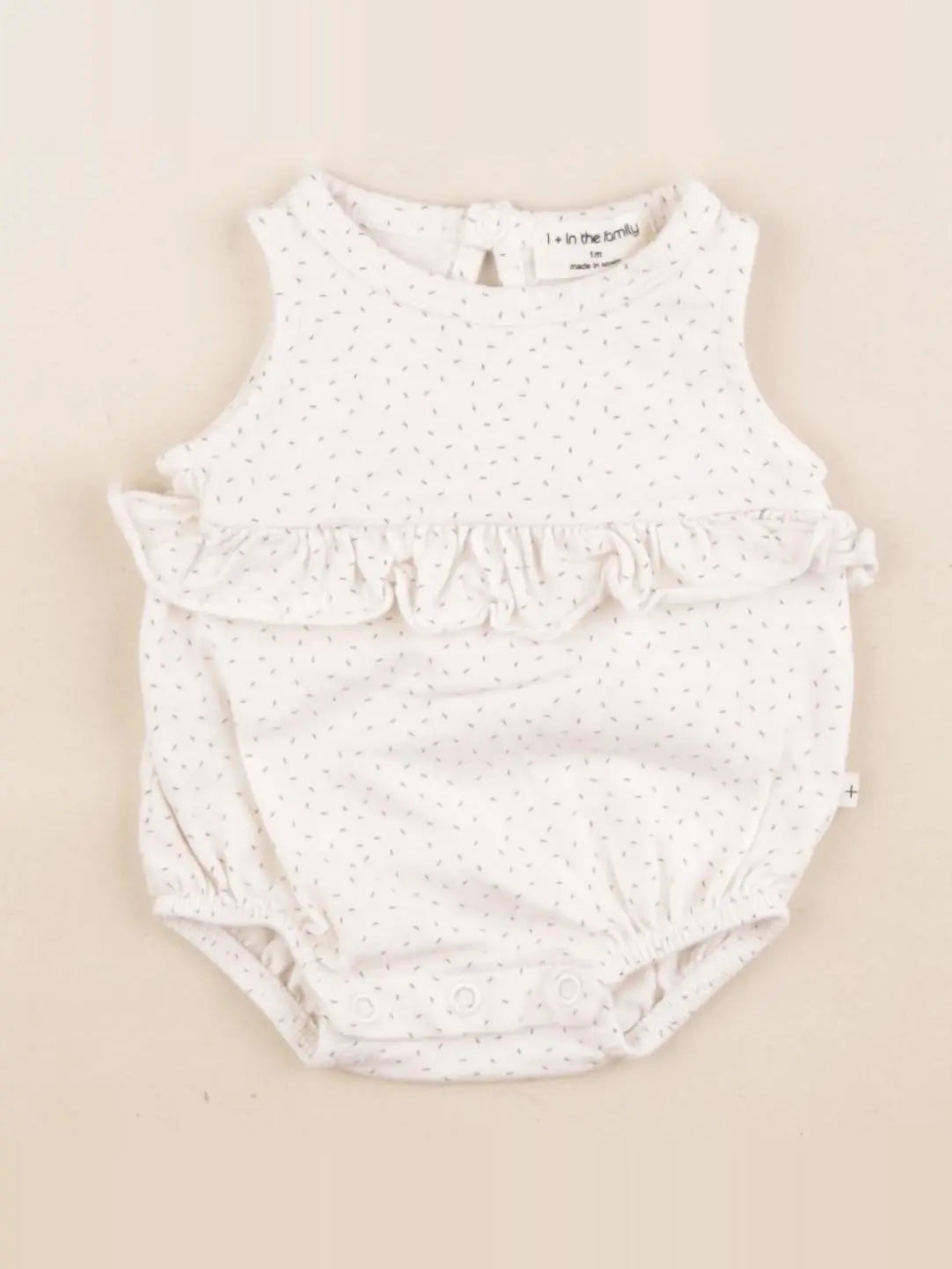 1+ In the family - combinaison blanc - 1 mois