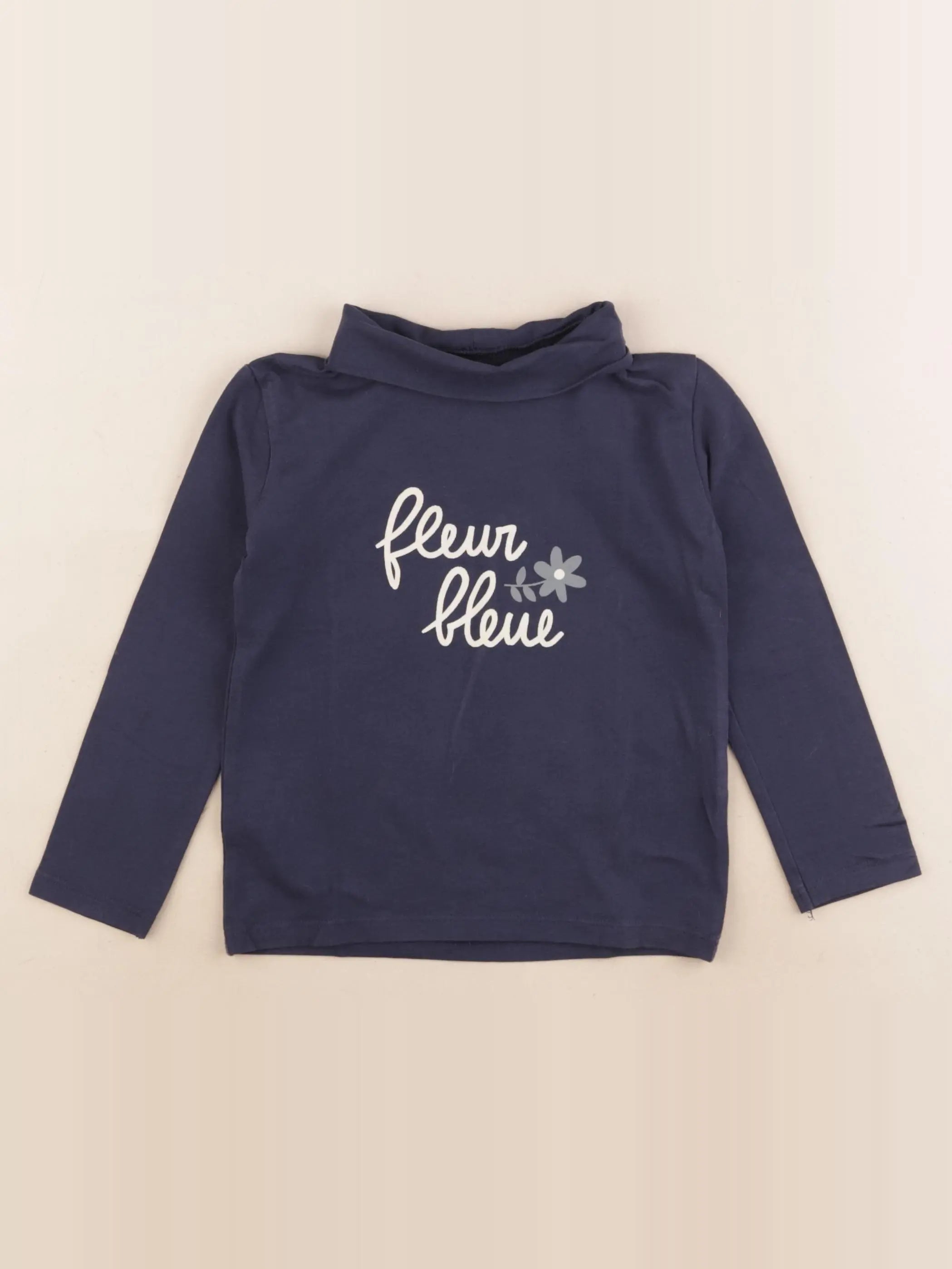 Vertbaudet - sous-pull bleu - 3 ans