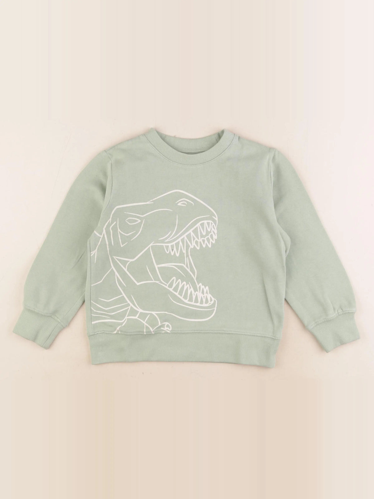 Vertbaudet - sweat vert - 6 ans