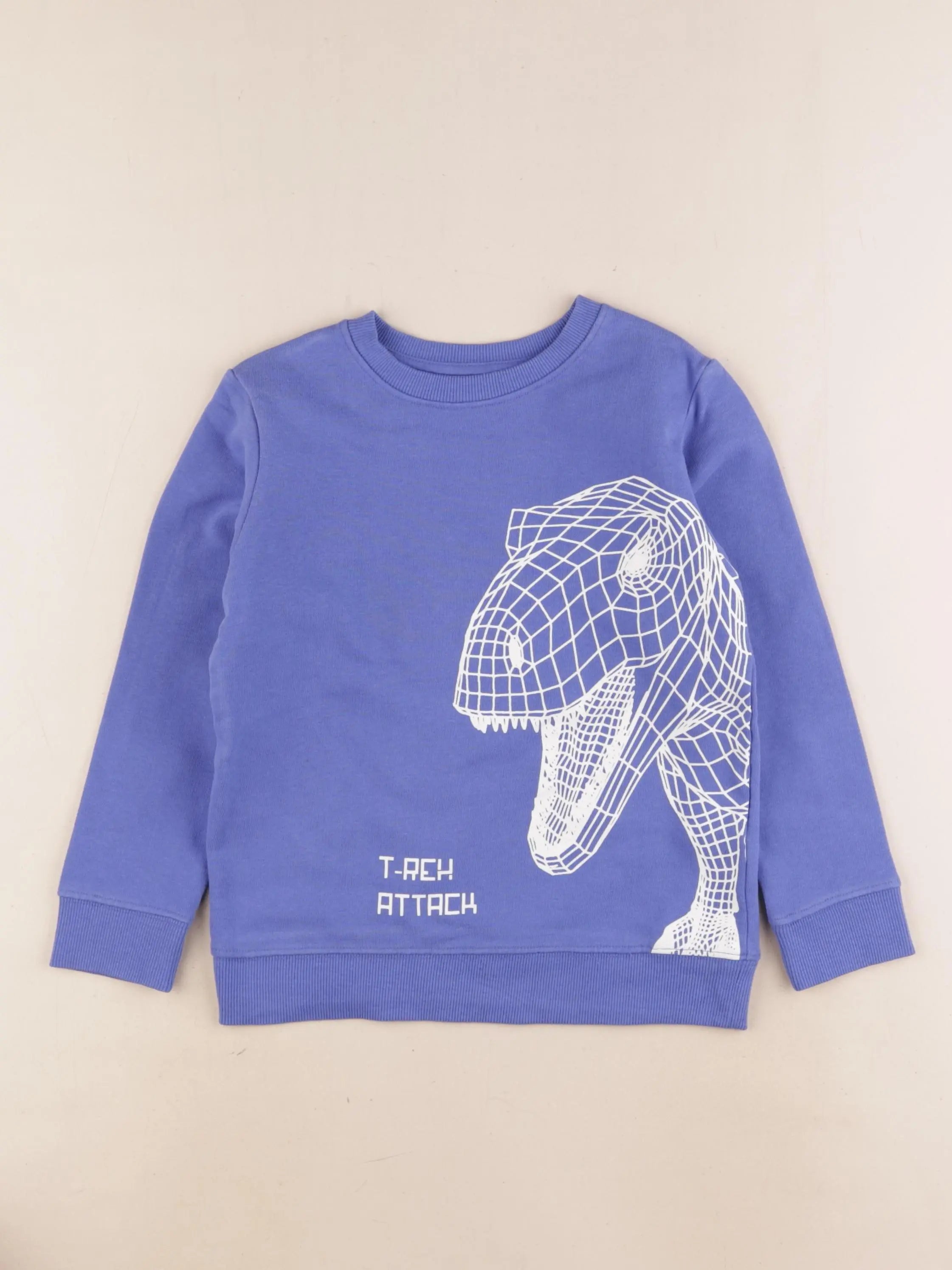 Vertbaudet - sweat bleu - 6 ans