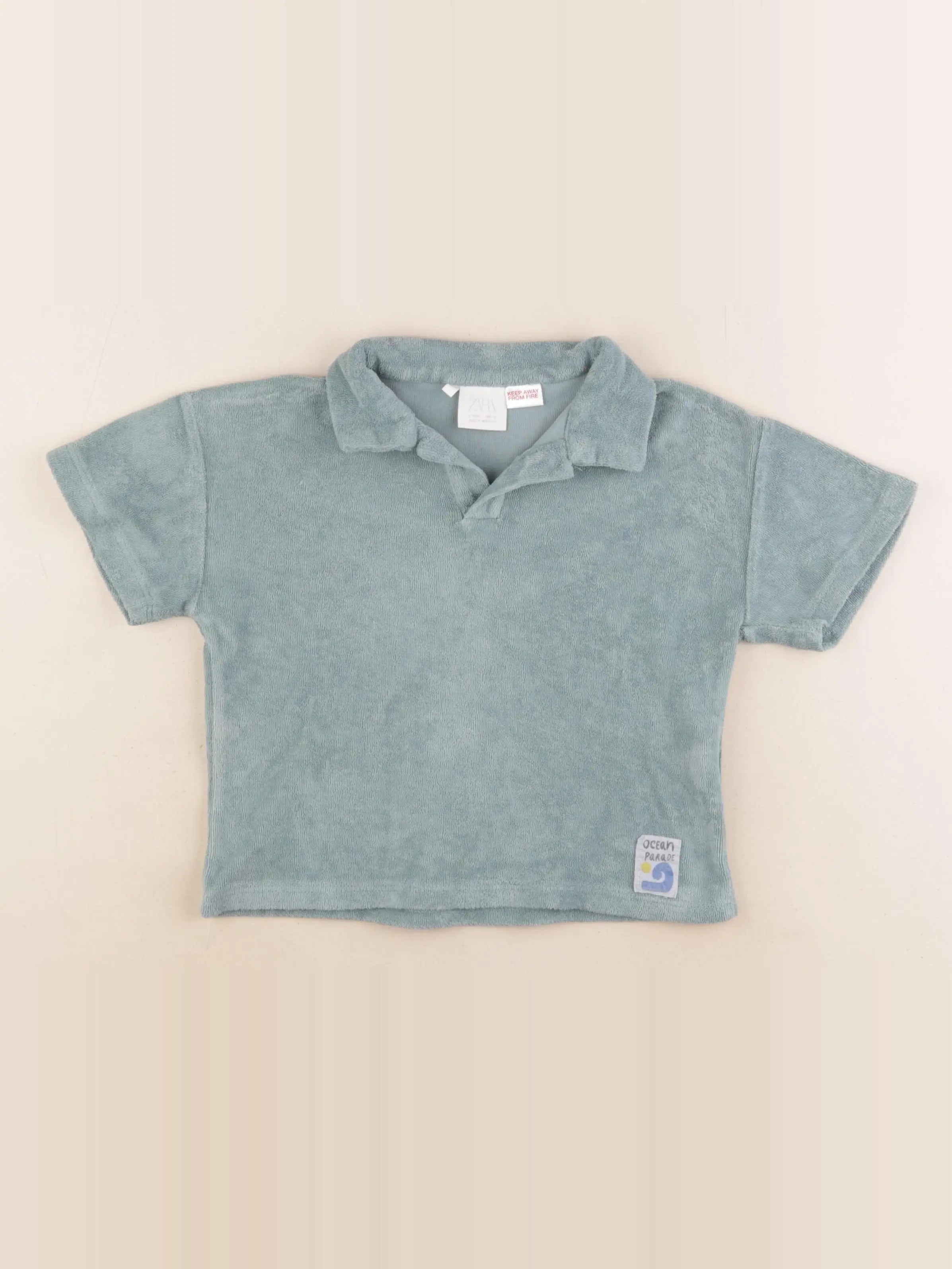 Zara - polo vert - 4 ans