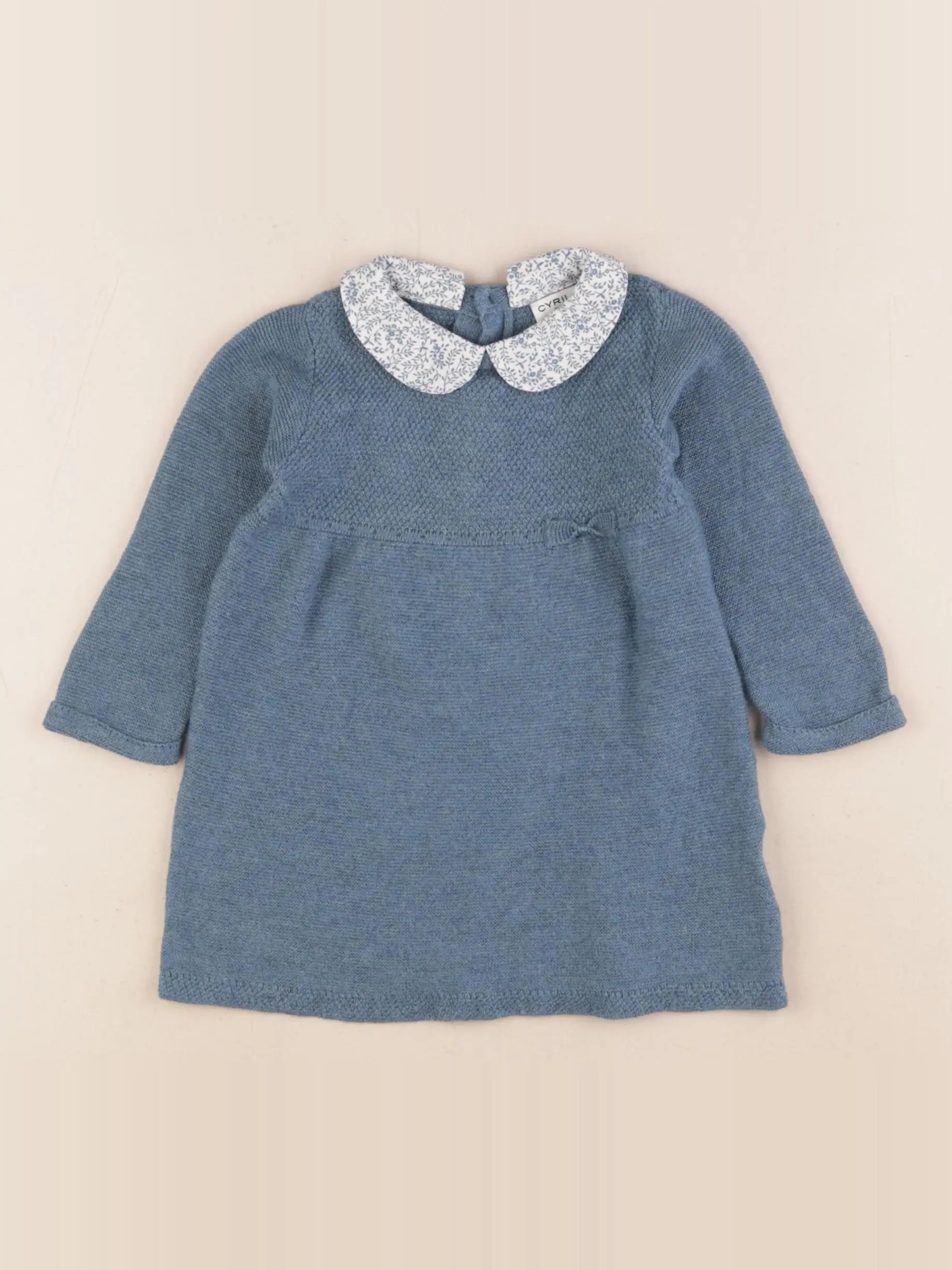 Cyrillus - robe bleu - 3 mois