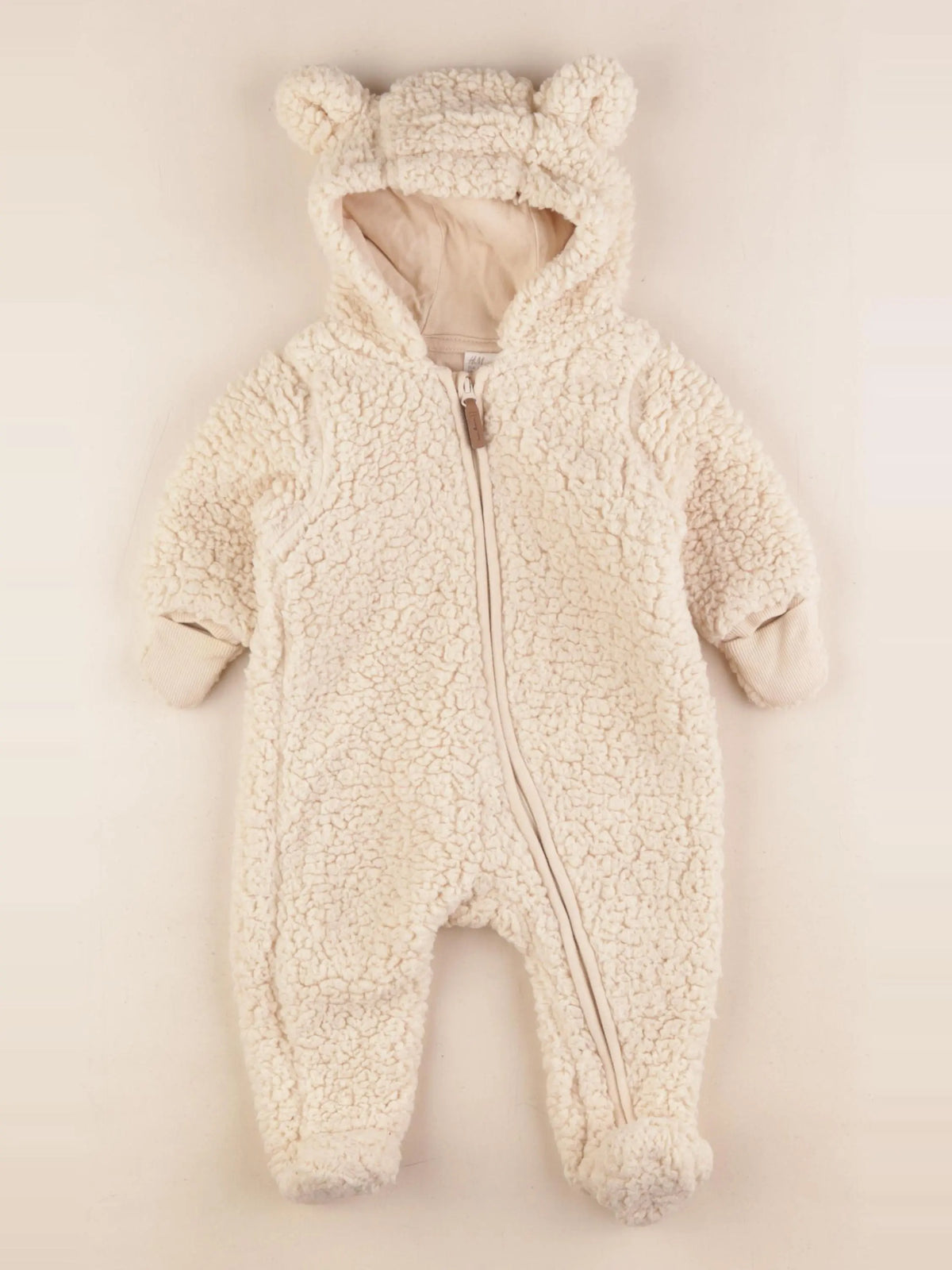 H&M - combi-pilote beige - 2/4 mois