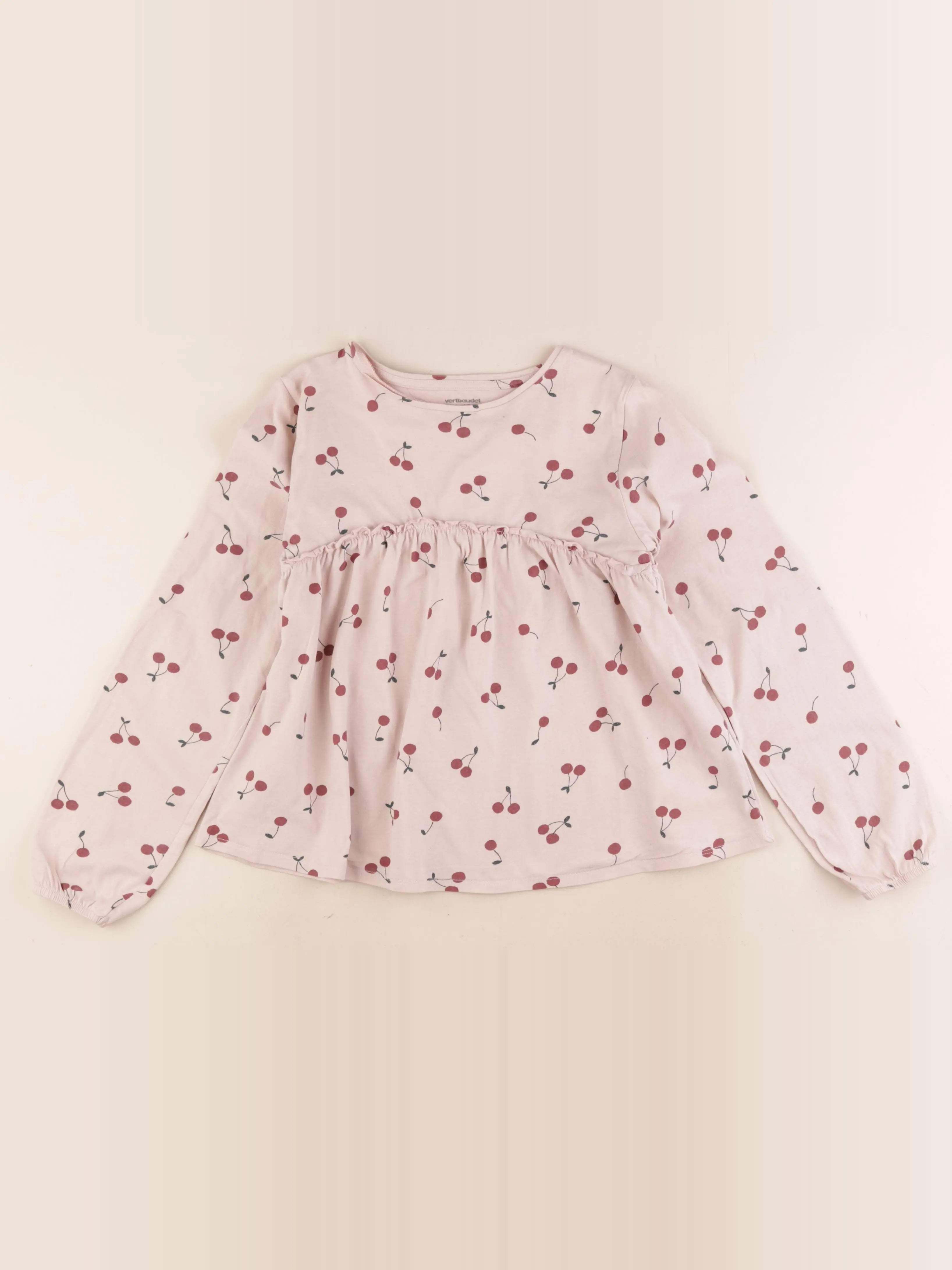 Vertbaudet - tee-shirt rose - 10 ans