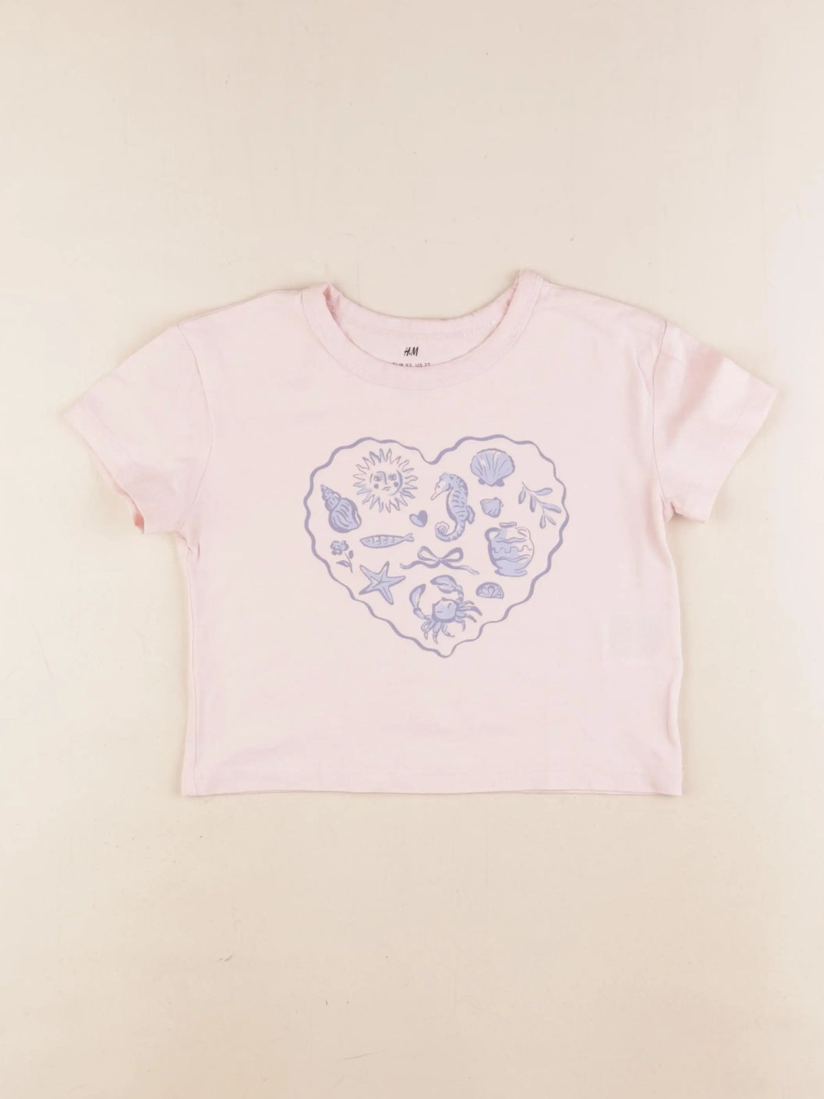 H&M - tee-shirt rose - 18/24 mois