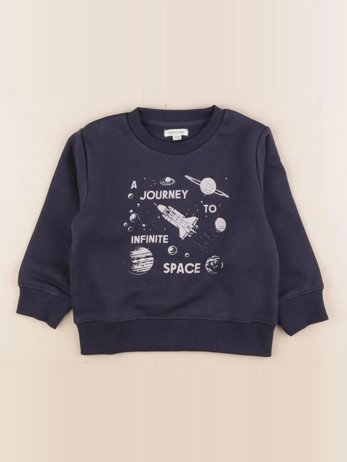 Vertbaudet - sweat bleu - 3 ans