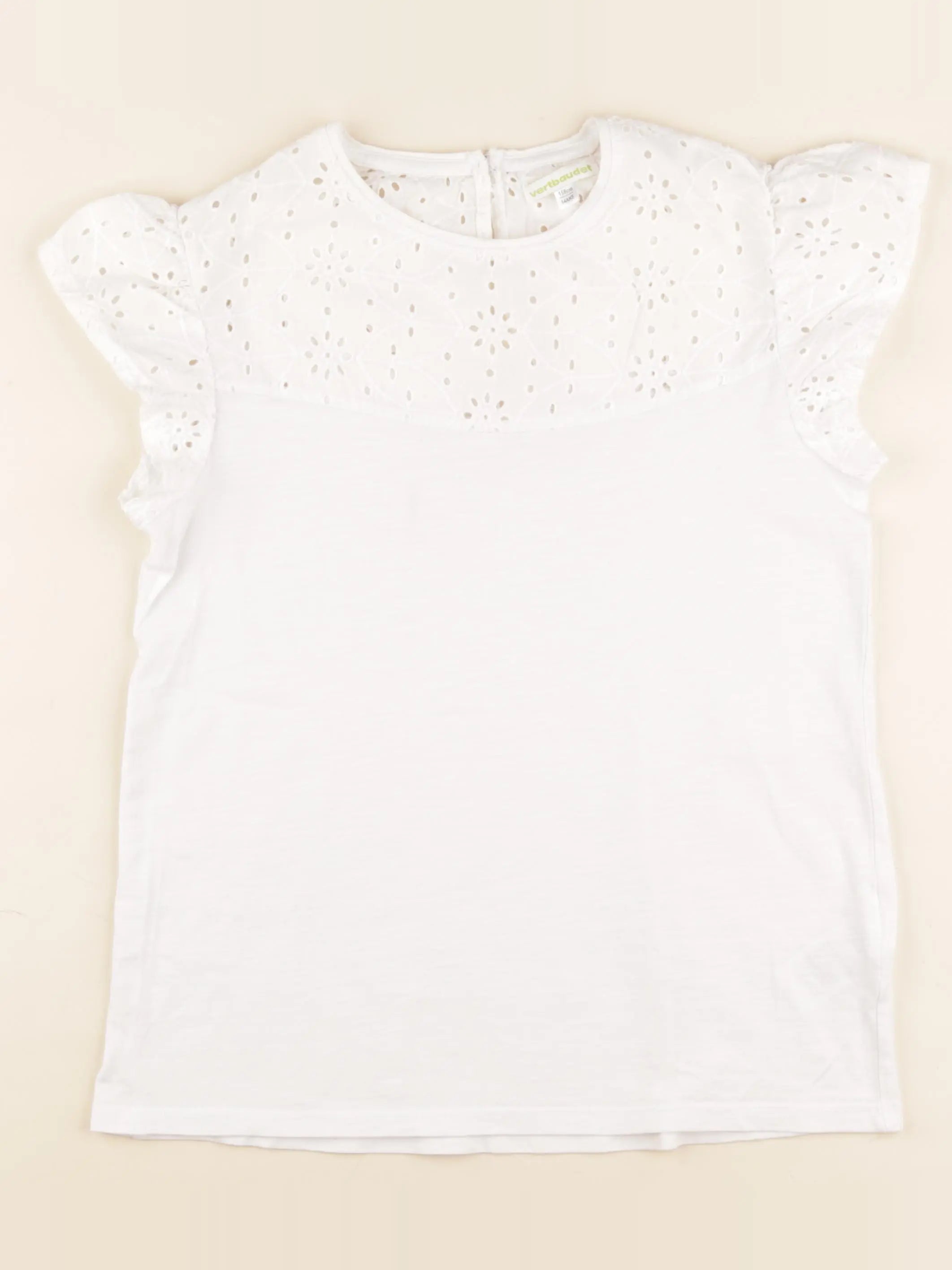 Vertbaudet - tee-shirt blanc - 14 ans