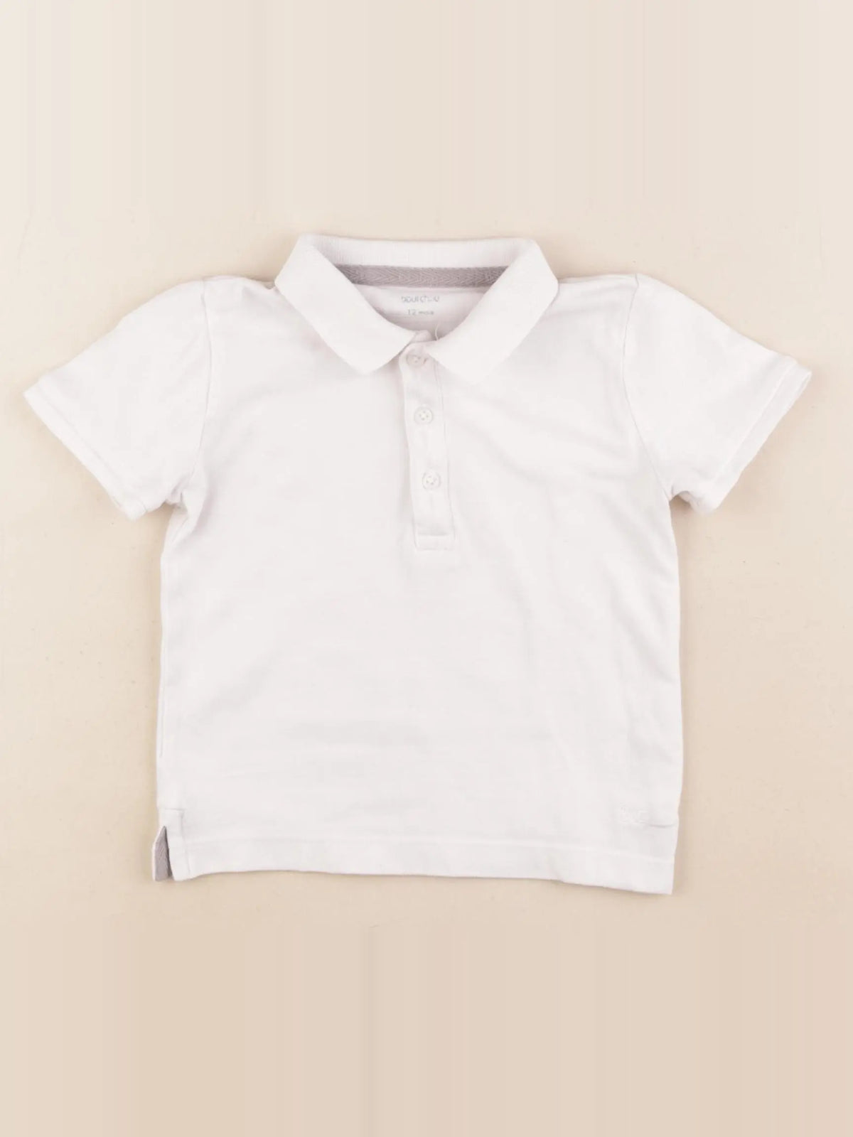 Boutchou - polo blanc - 12 mois