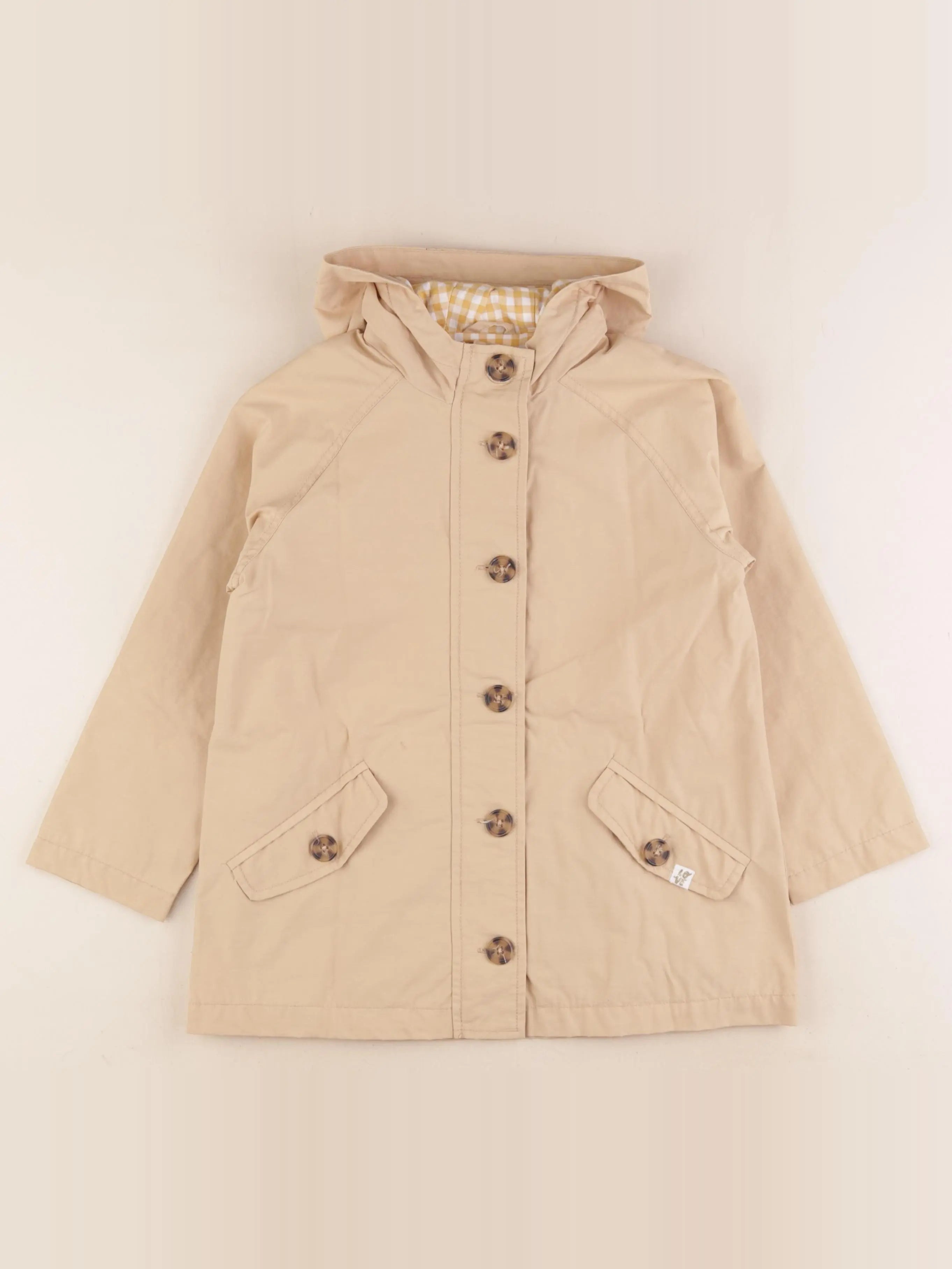 Vertbaudet - trench beige - 7 ans