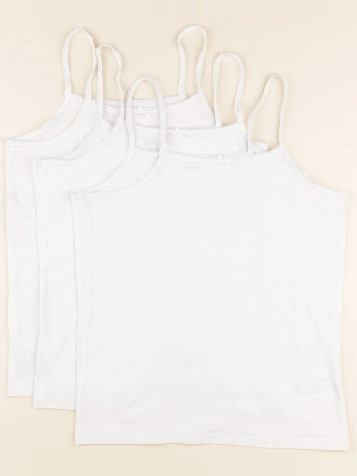 Vertbaudet - lot de 3 maillots de corps blanc - 14 ans