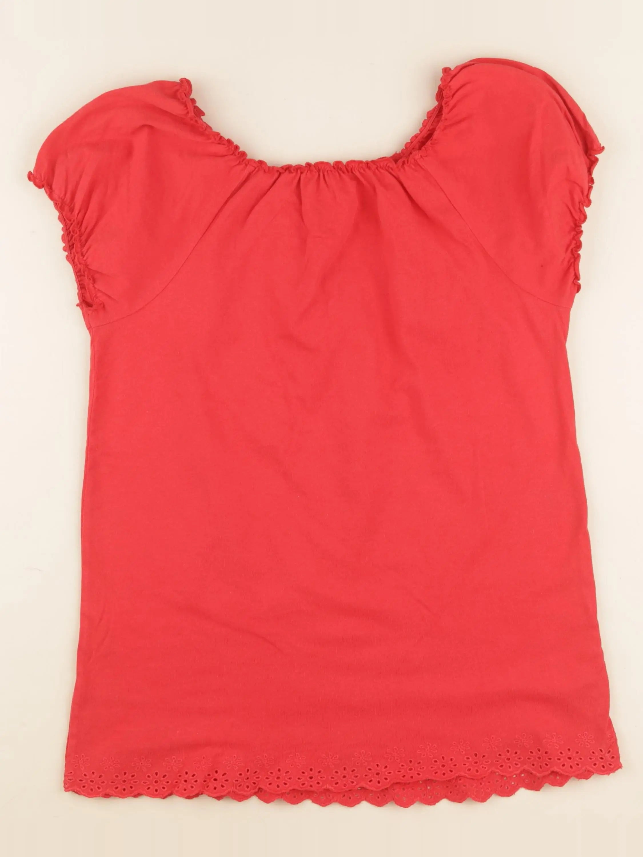 Vertbaudet - tee-shirt rouge - 14 ans