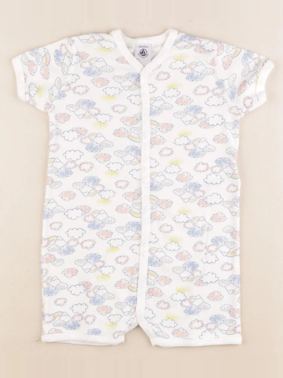 Petit Bateau - pyjama coton multicolore - 24 mois