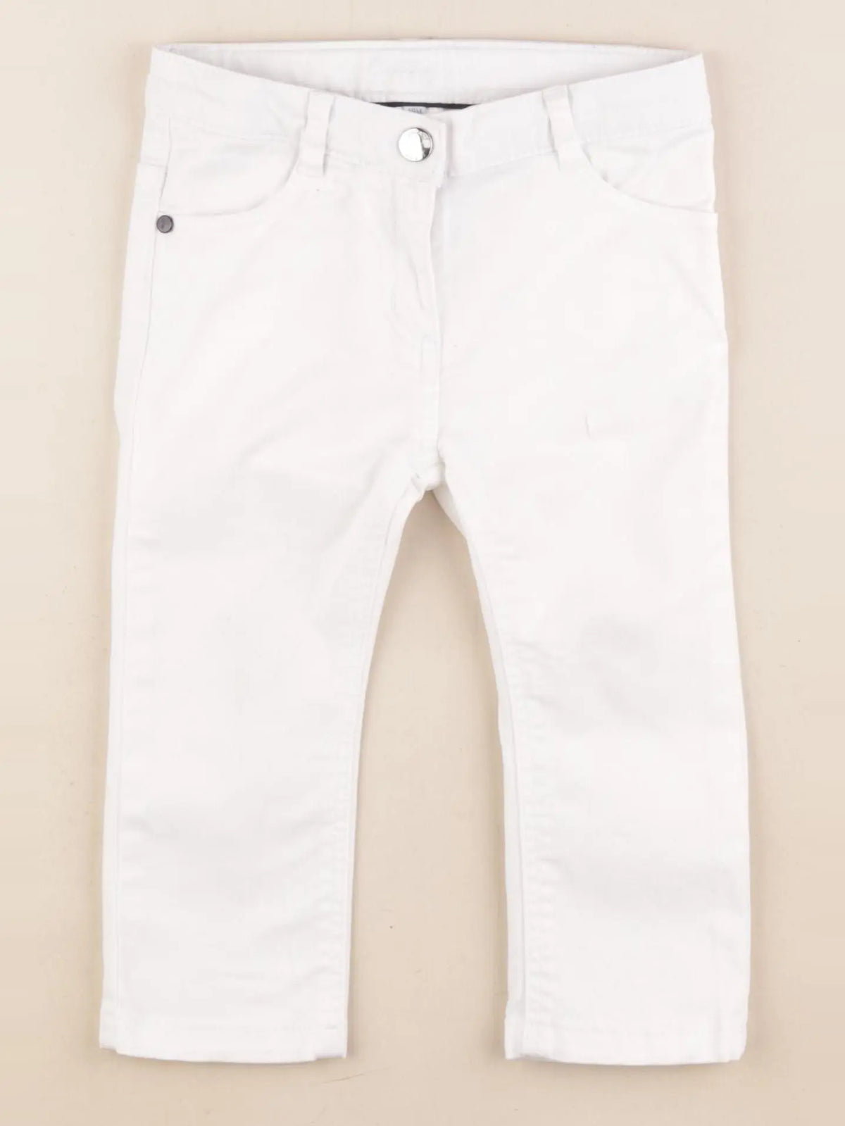 Jacadi - jean blanc - 18 mois