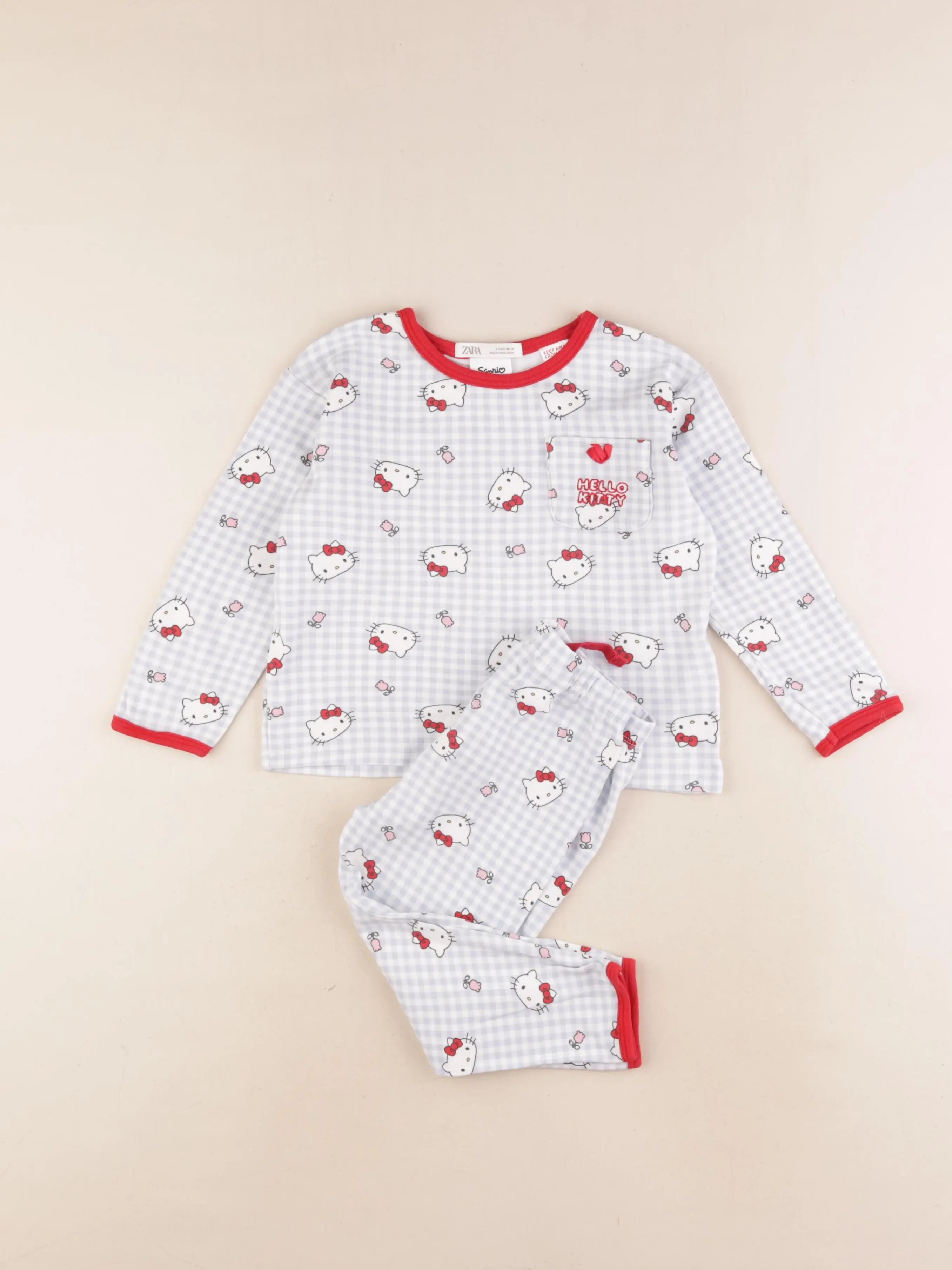 Zara - pyjama coton bleu - 3 ans