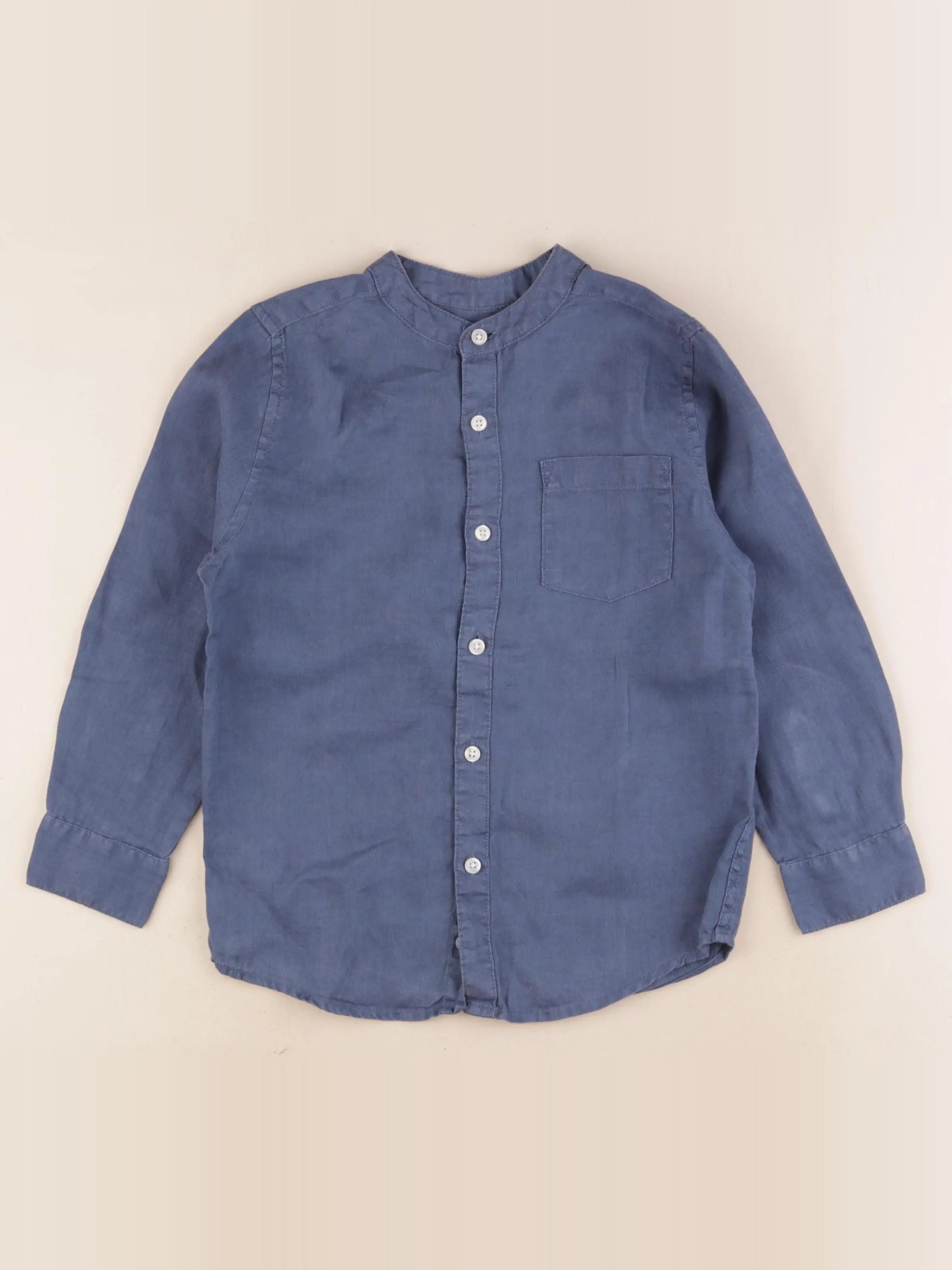 Monoprix - chemise bleu - 6 ans