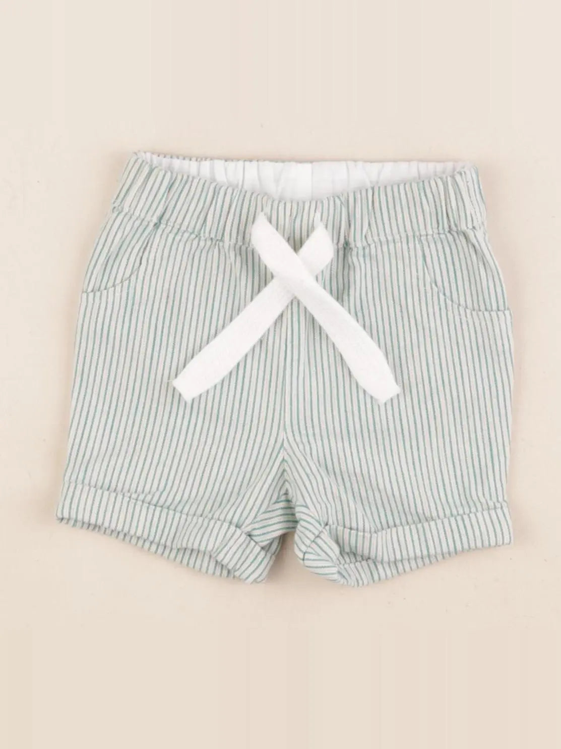Petit Bateau - short vert - 6 mois