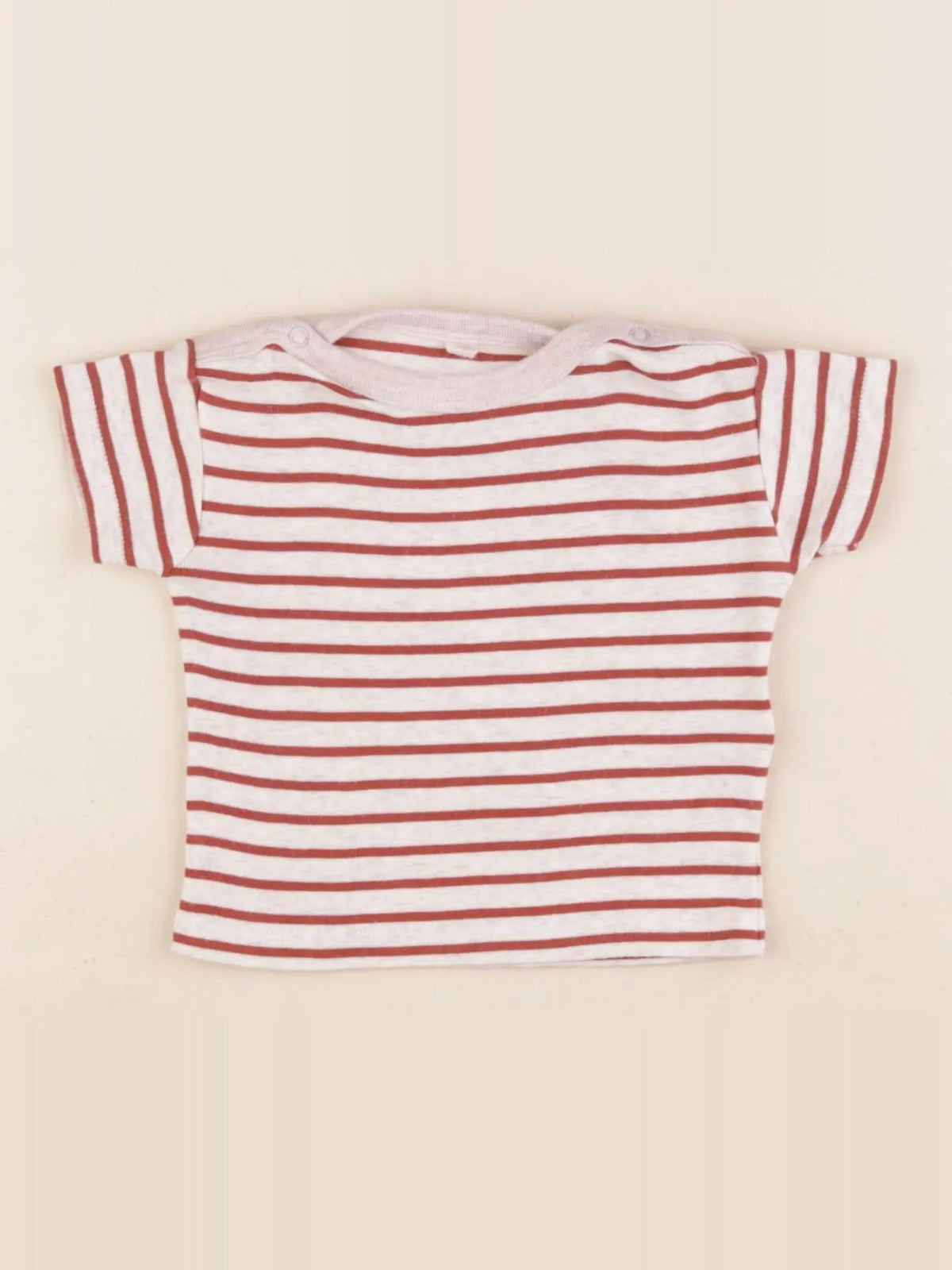 Petit Bateau - tee-shirt beige, marron - 3 mois
