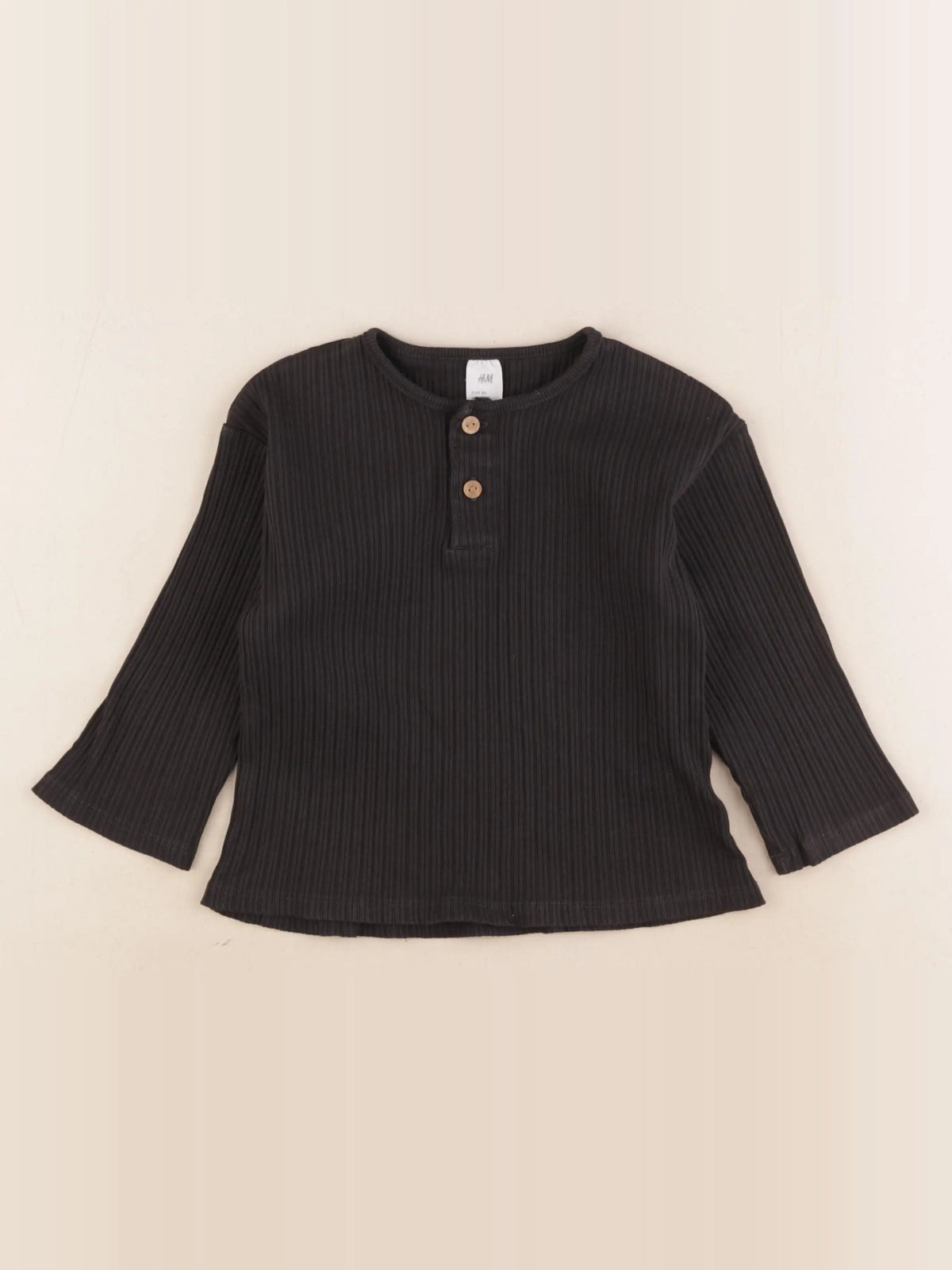 H&M - tee-shirt noir - 12/18 mois