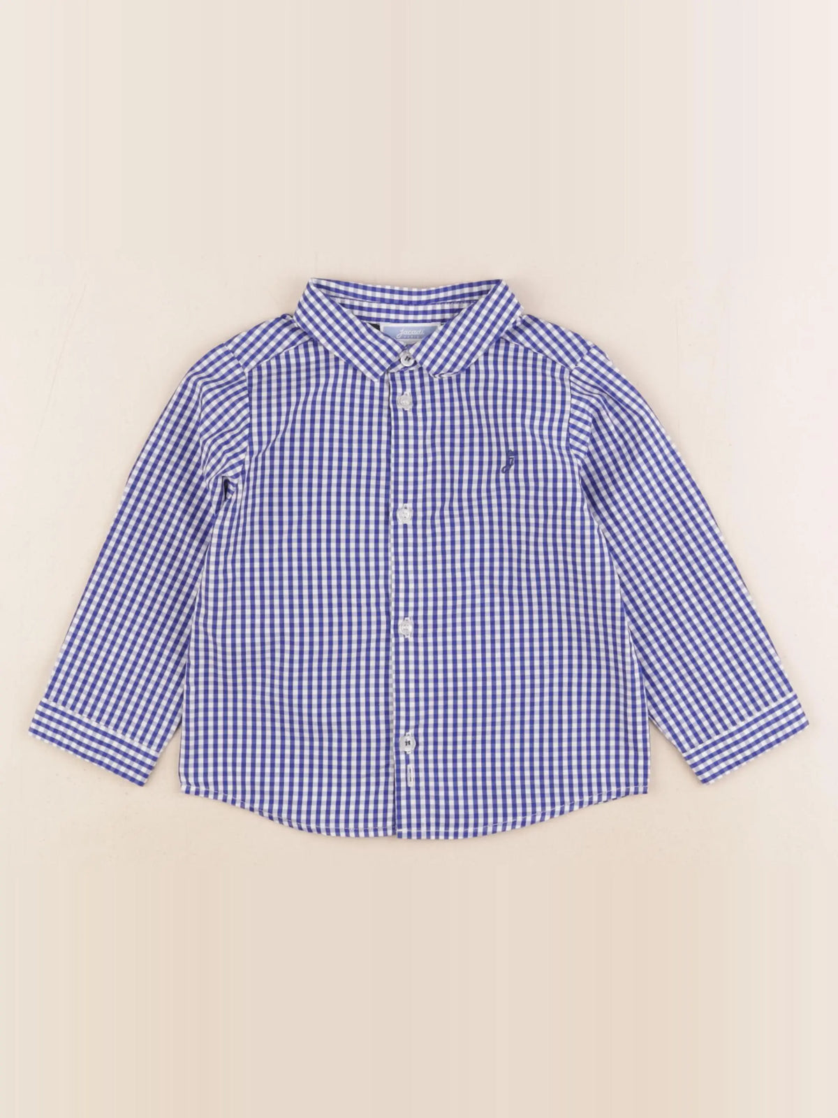Jacadi - chemise blanc, bleu - 18 mois