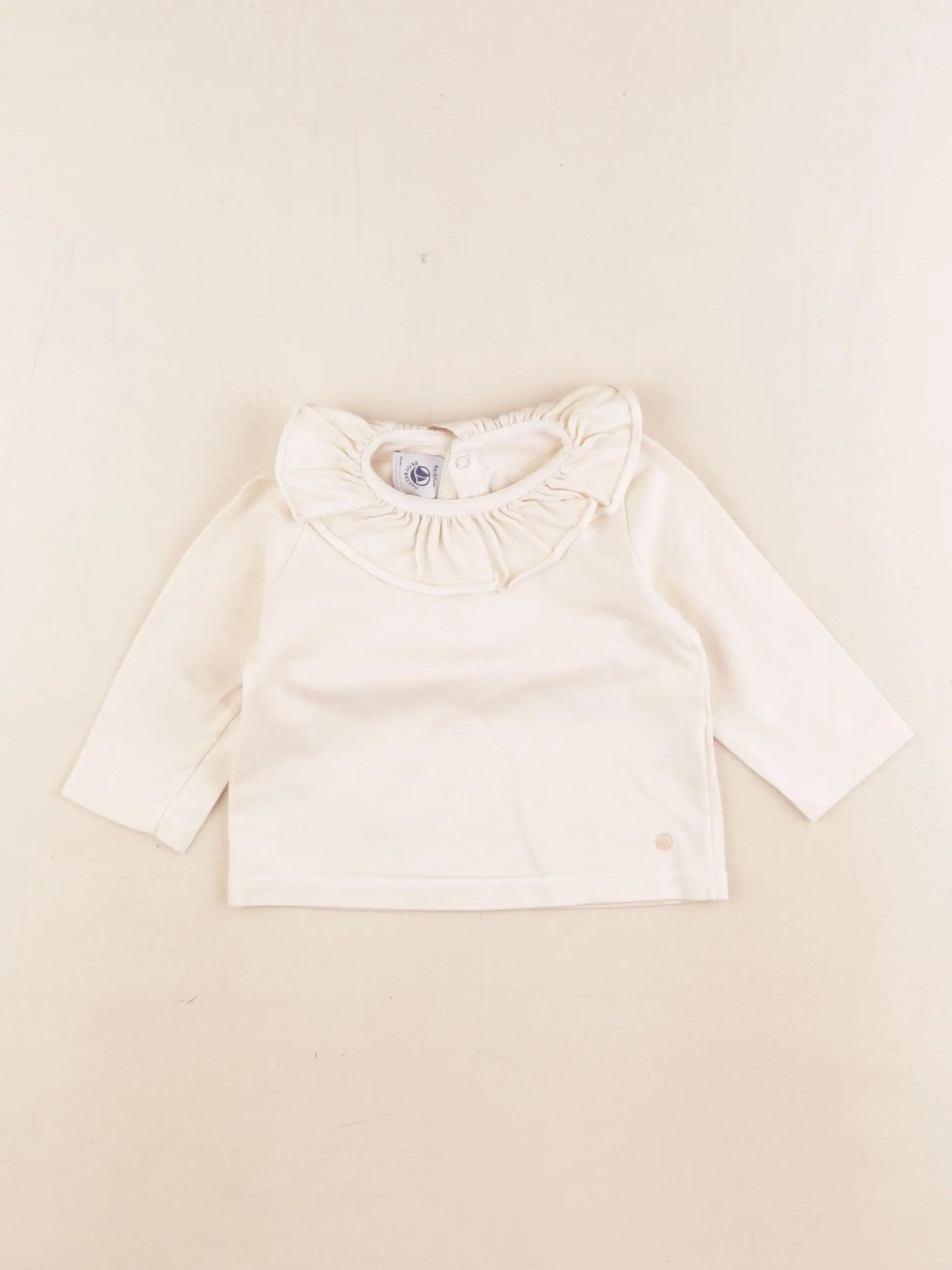 Petit Bateau - tee-shirt beige - 6 mois