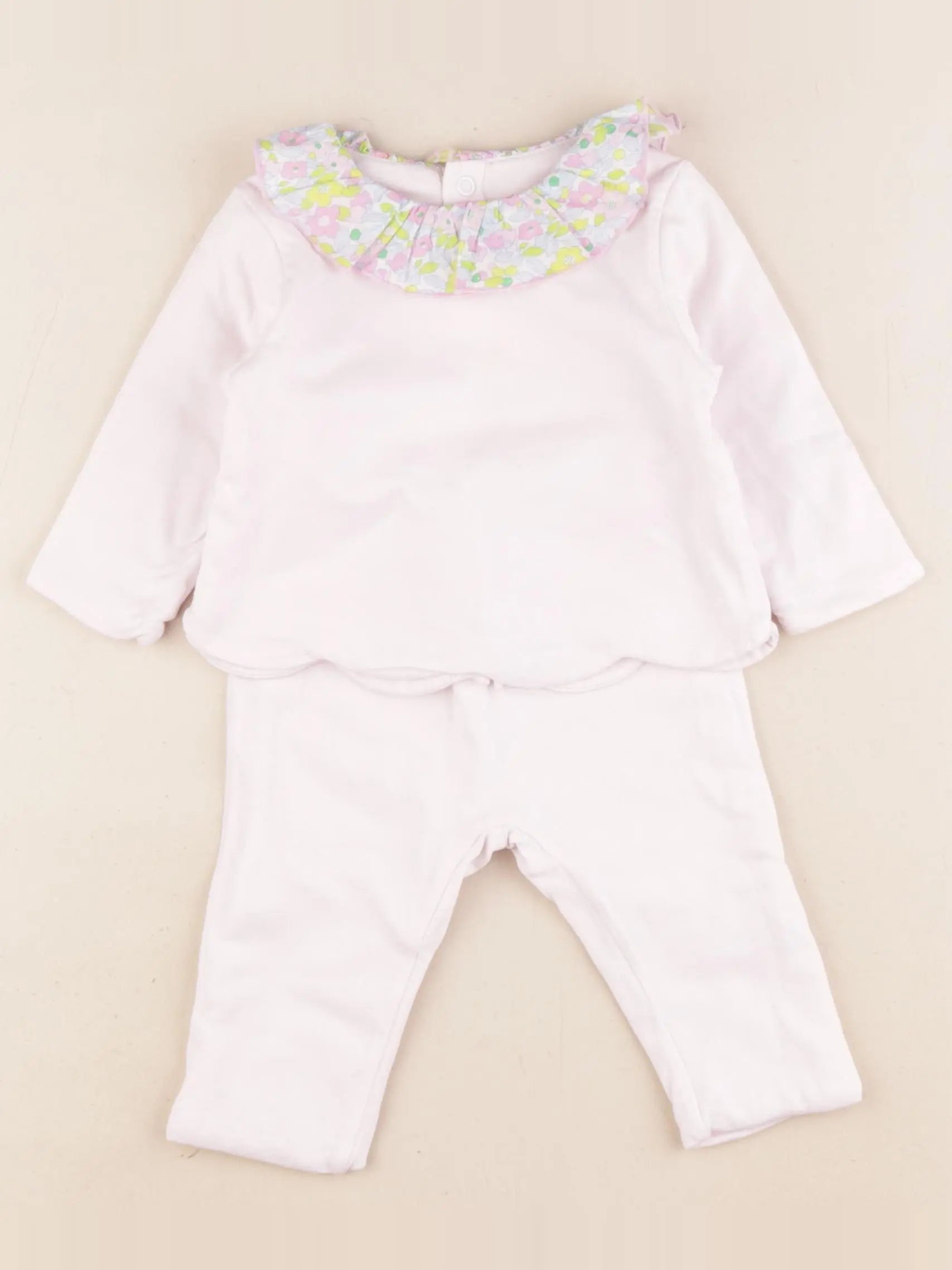 Jacadi - ensemble liberty rose - 6 mois