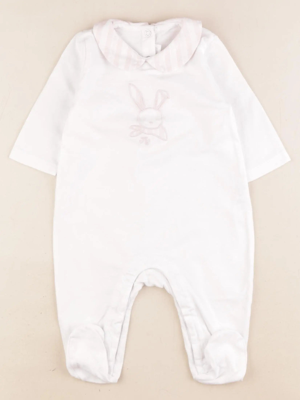 Tartine & Chocolat - pyjama coton blanc - 6 mois