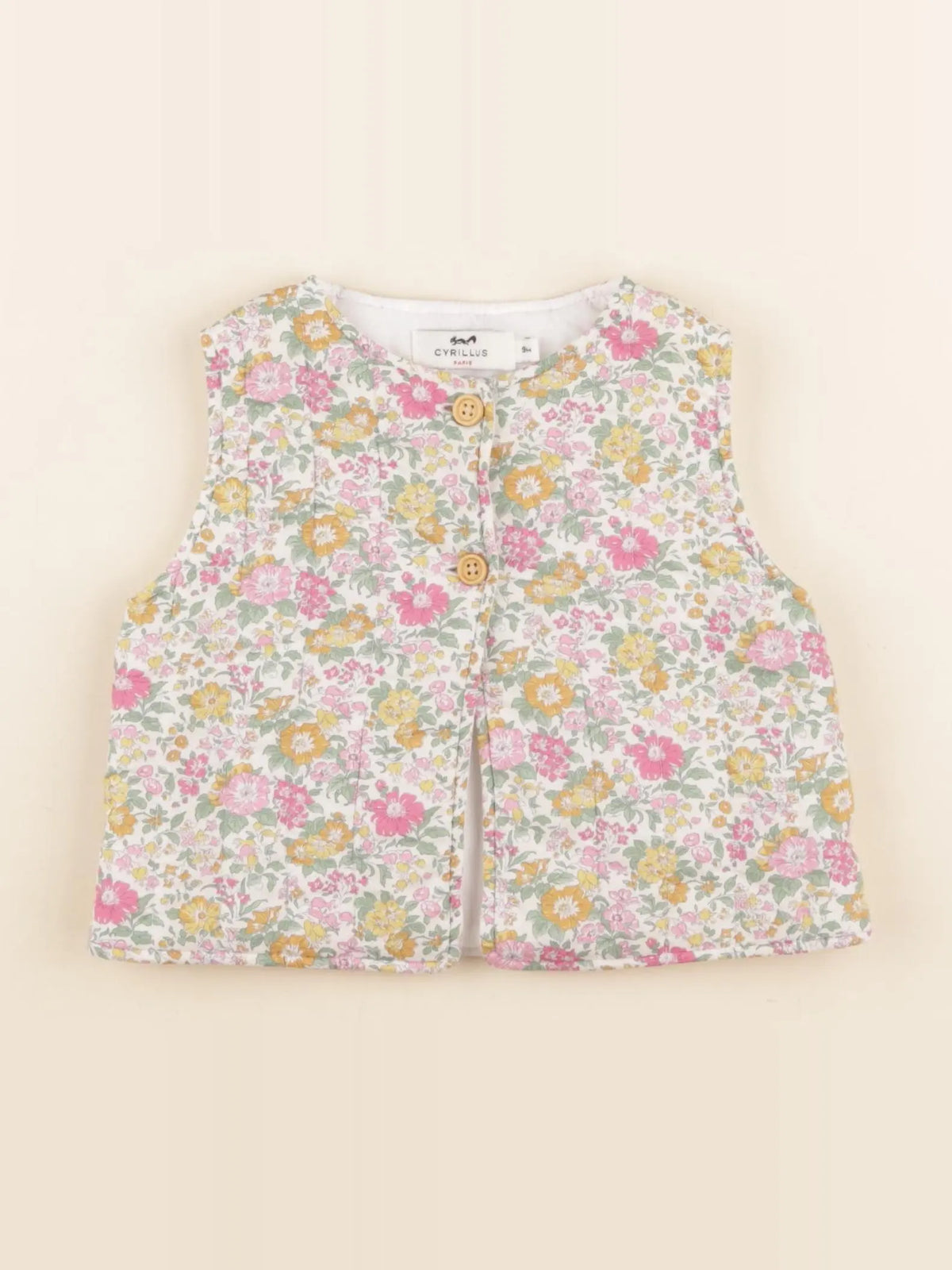 Cyrillus - gilet multicolore - 9 mois