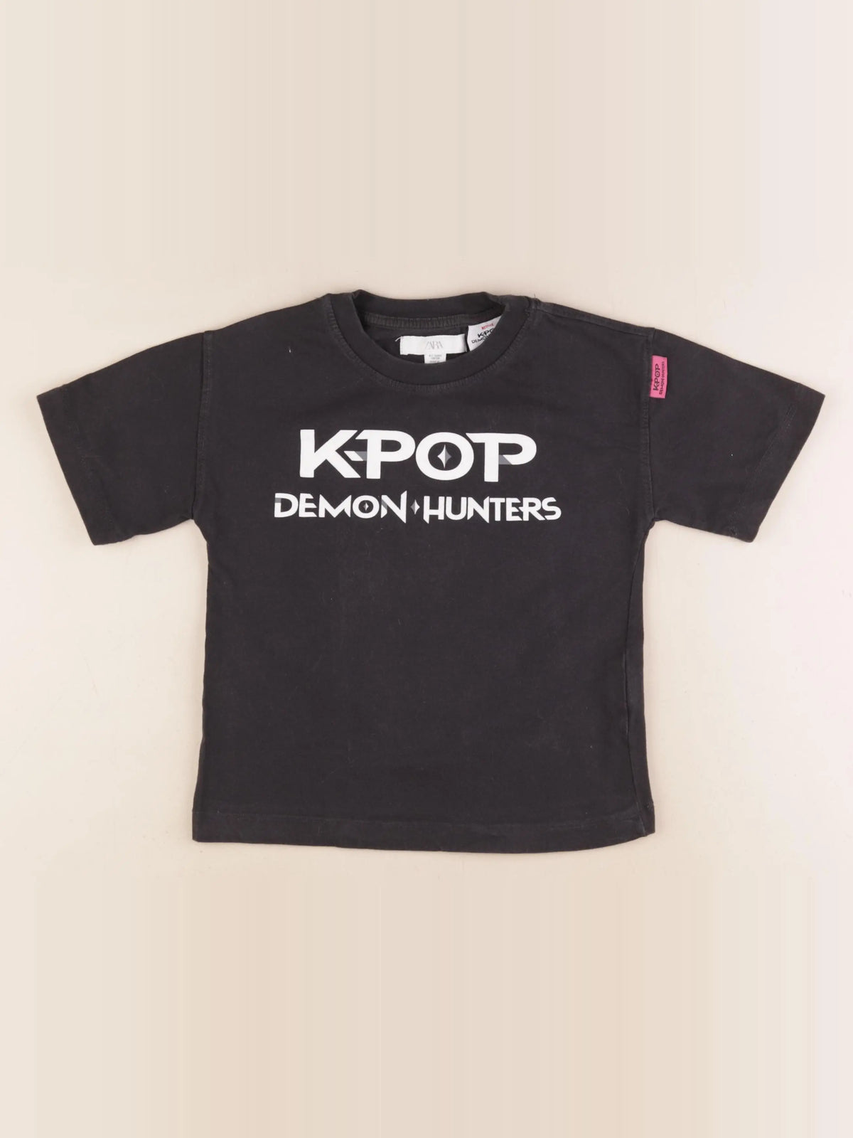 Zara - tee-shirt imprimé au dos noir - 6/7 ans