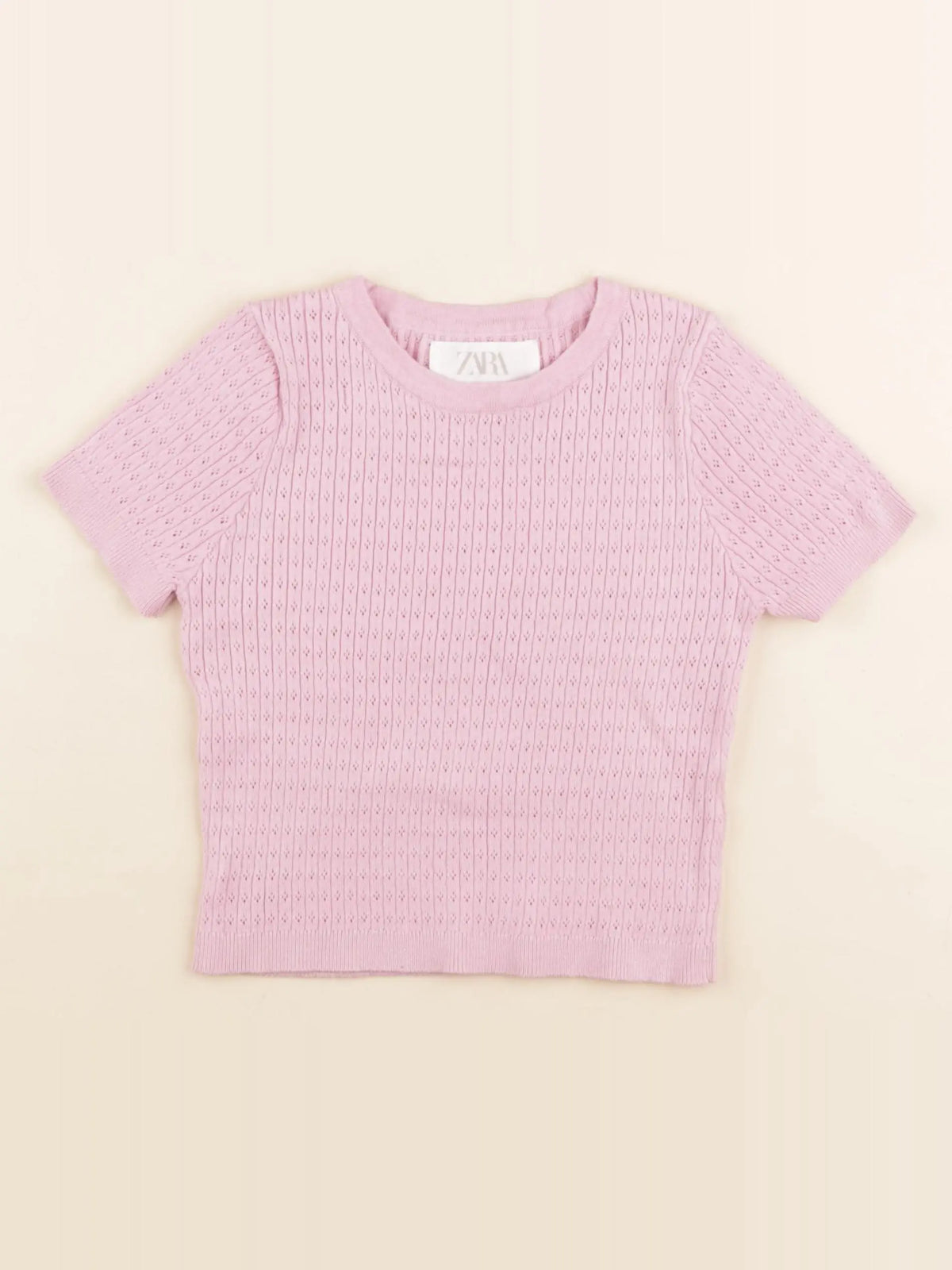 Zara - tee-shirt rose - 8/9 ans