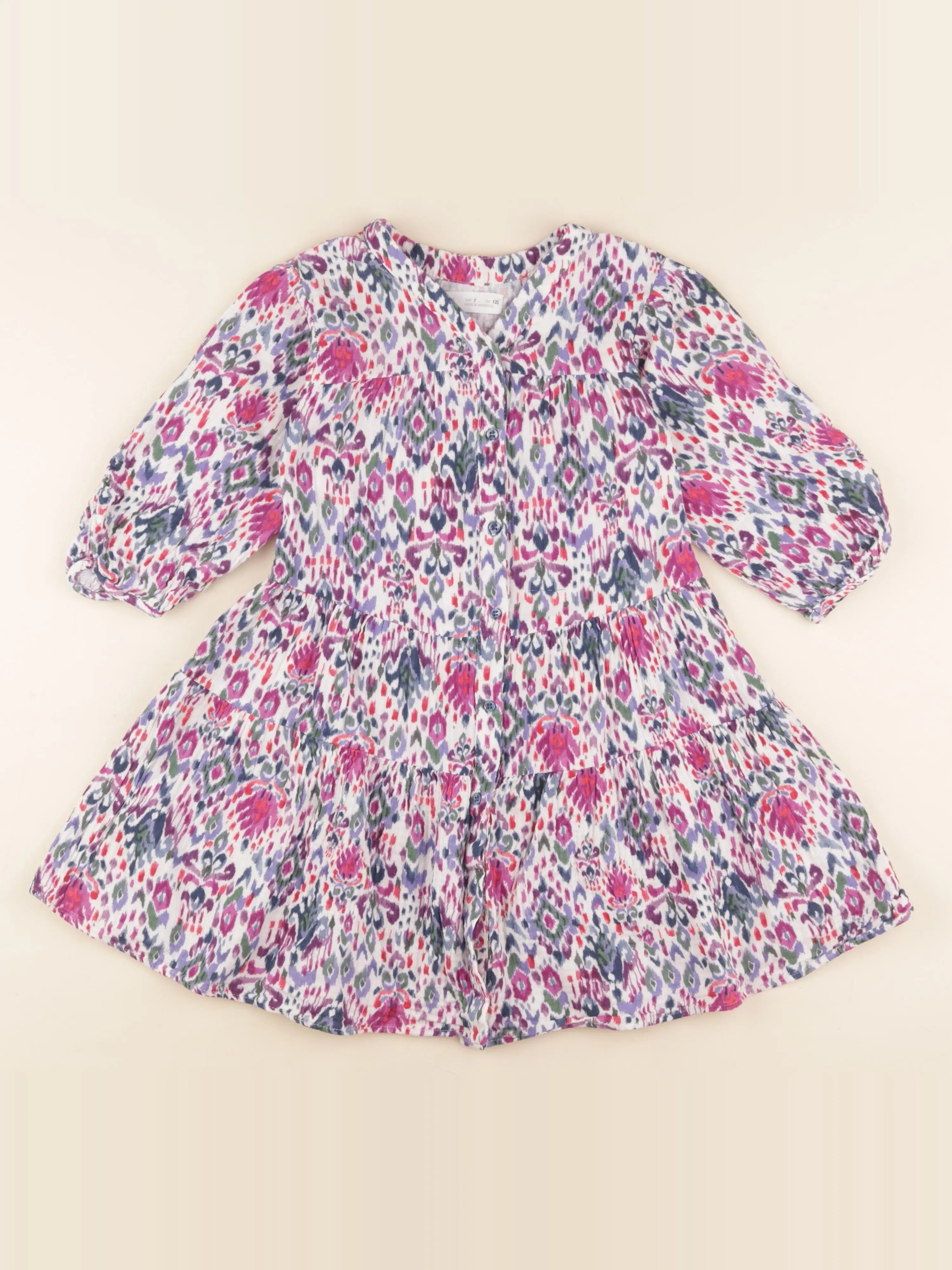Zara - robe multicolore - 7 ans