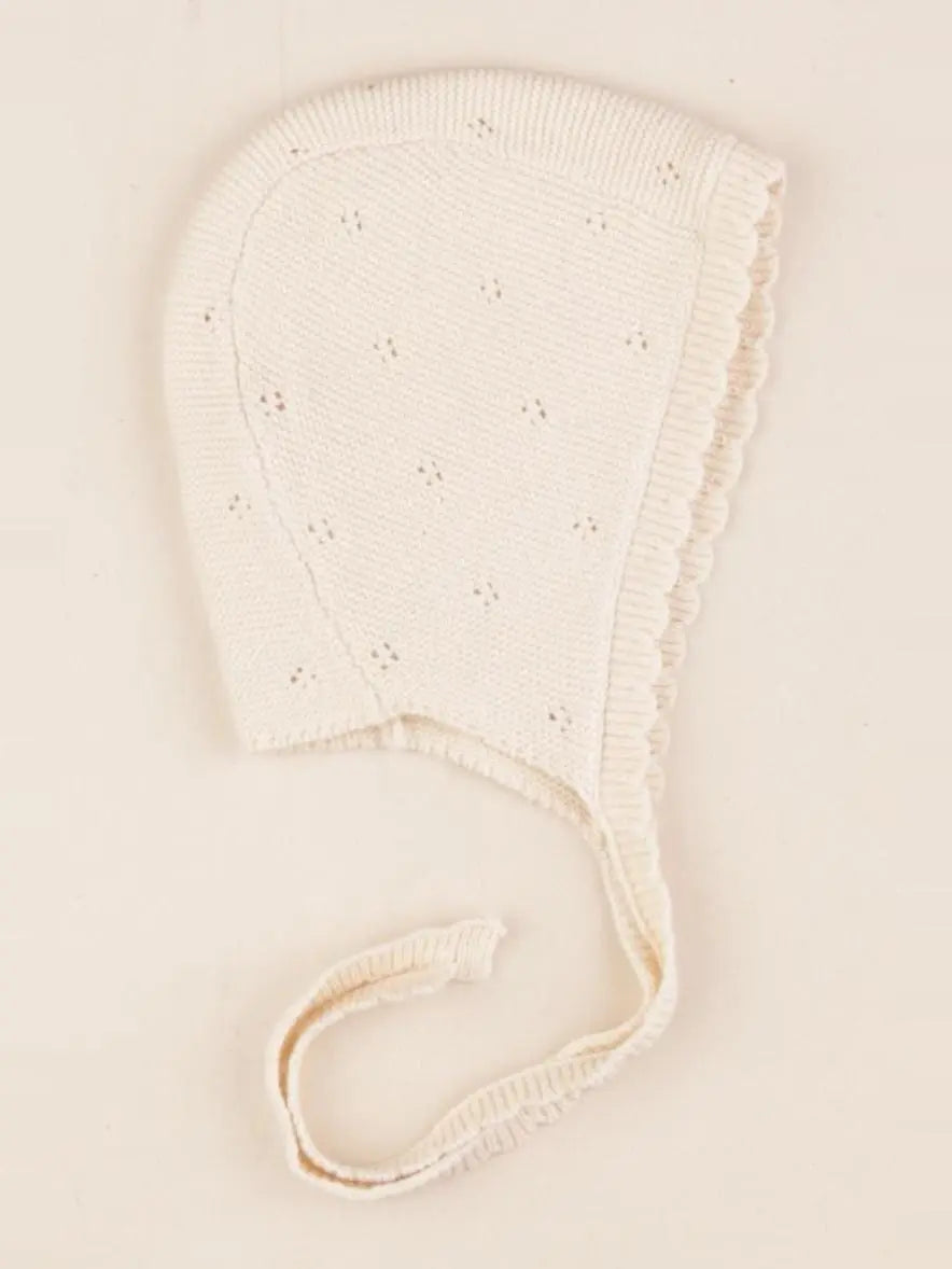 Vertbaudet - bonnet coton beige - 3/6 mois