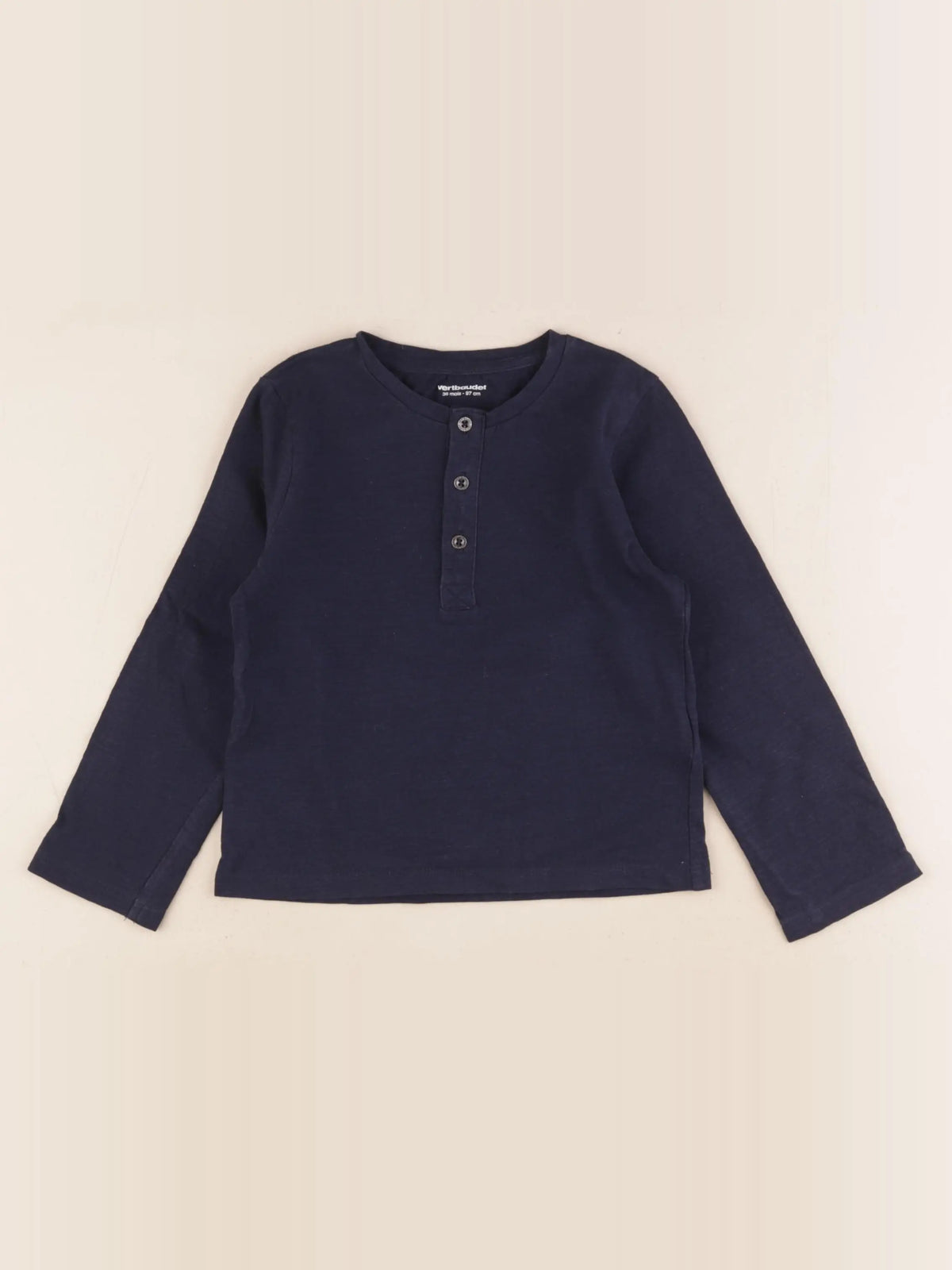 Vertbaudet - tee-shirt bleu - 36 mois