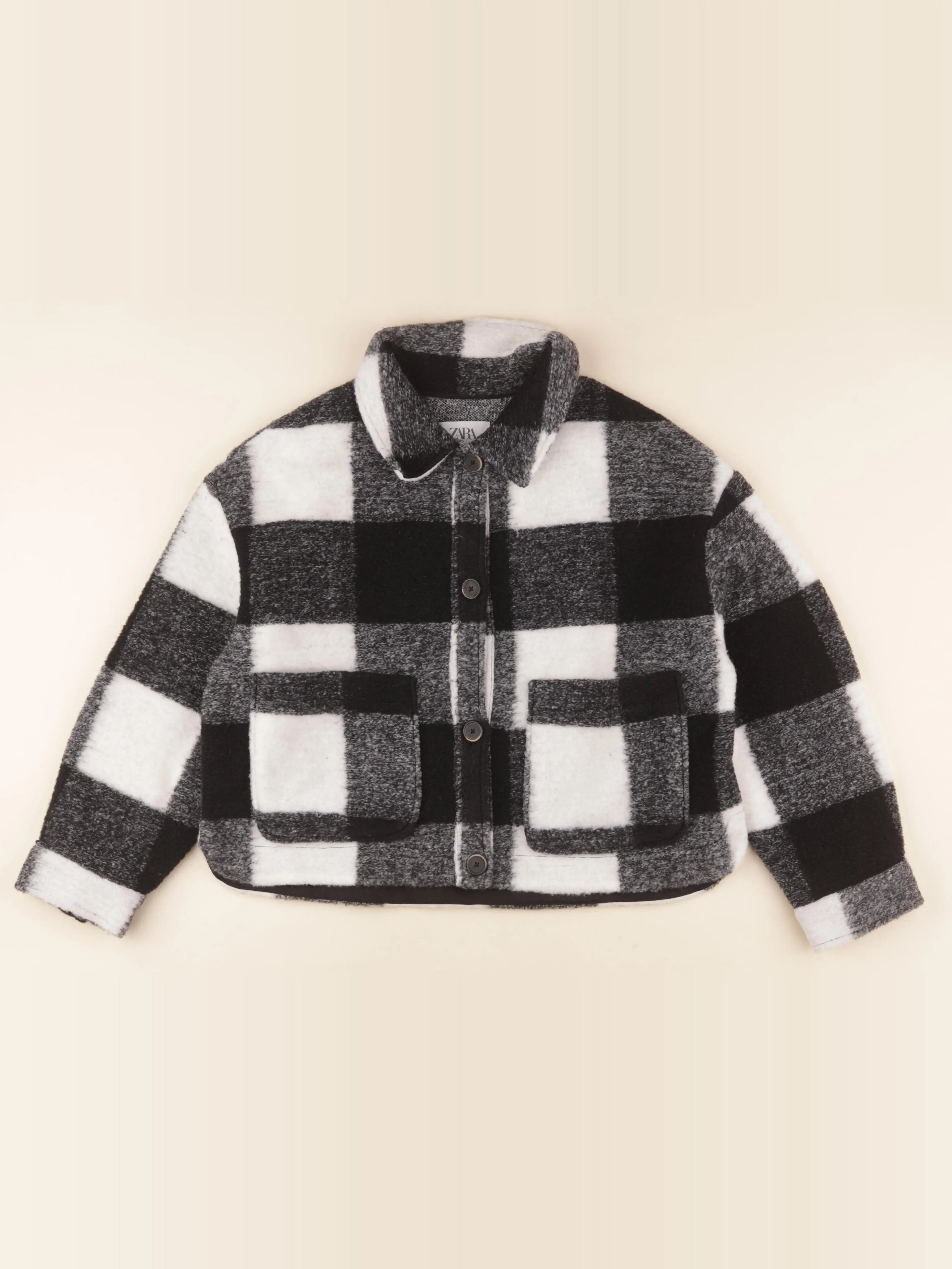 Zara - veste blanc, noir - 13/14 ans