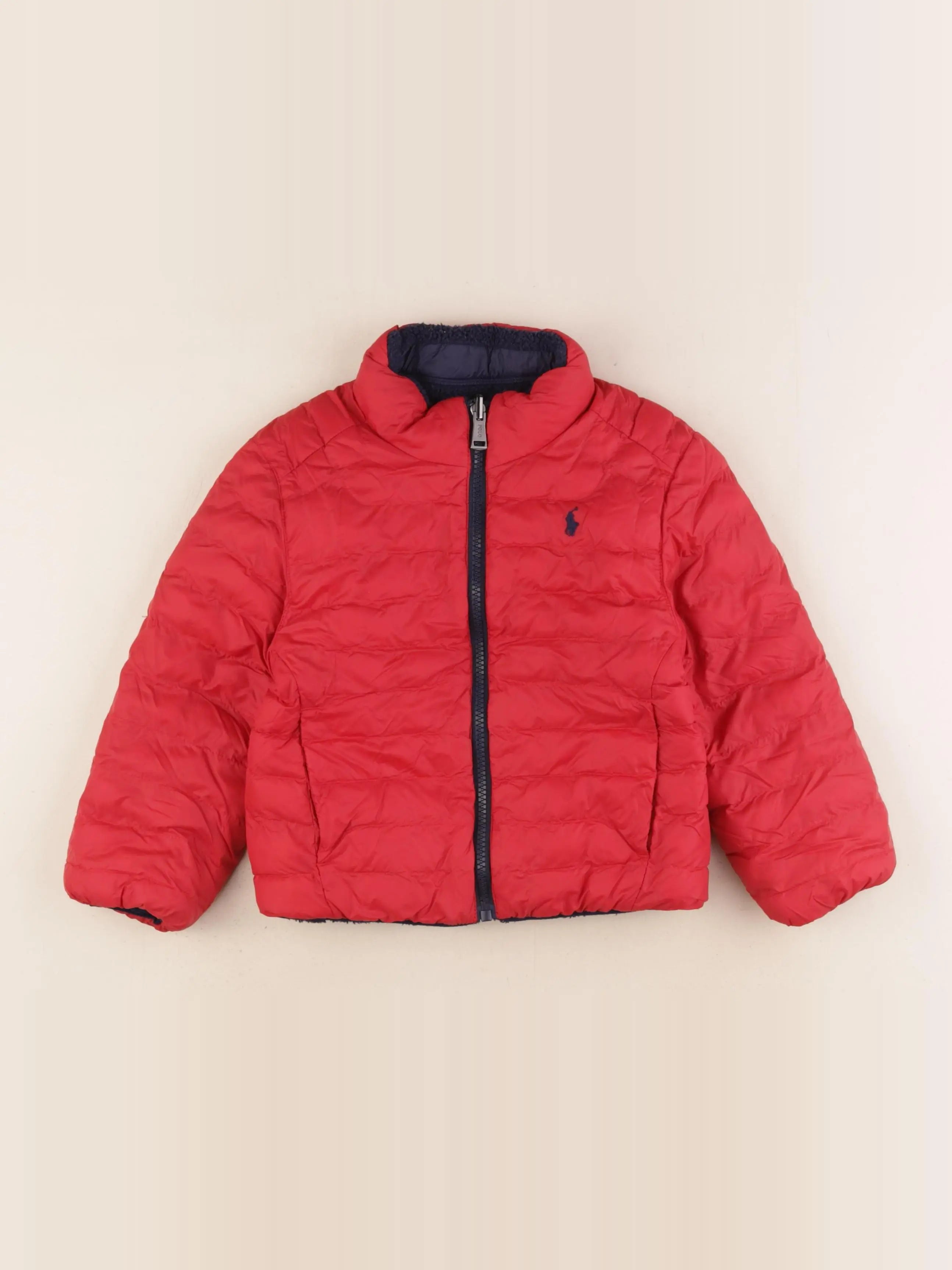 Ralph Lauren - doudoune réversible rouge, bleu - 4 ans