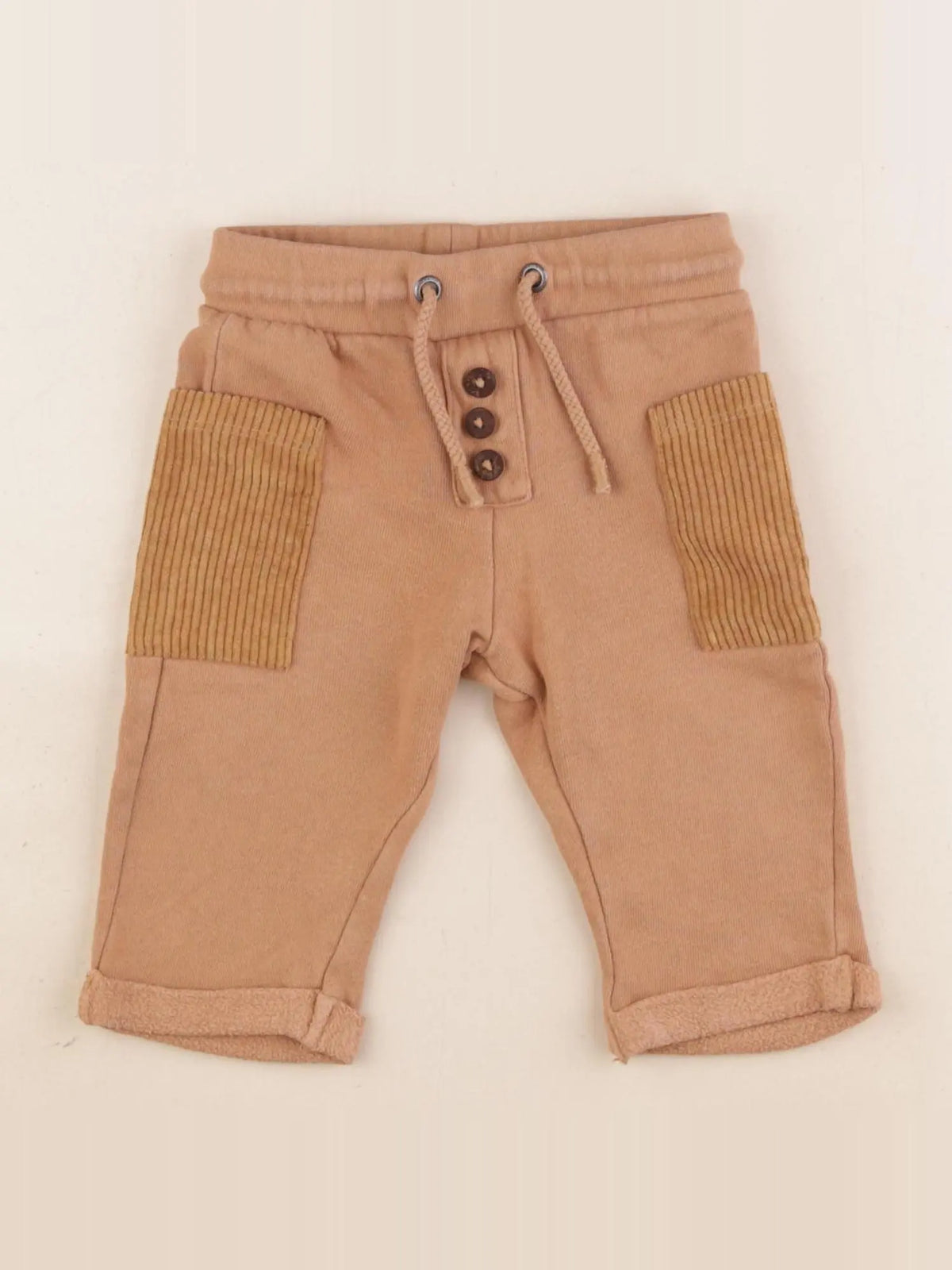 Vertbaudet - pantalon marron - 9 mois