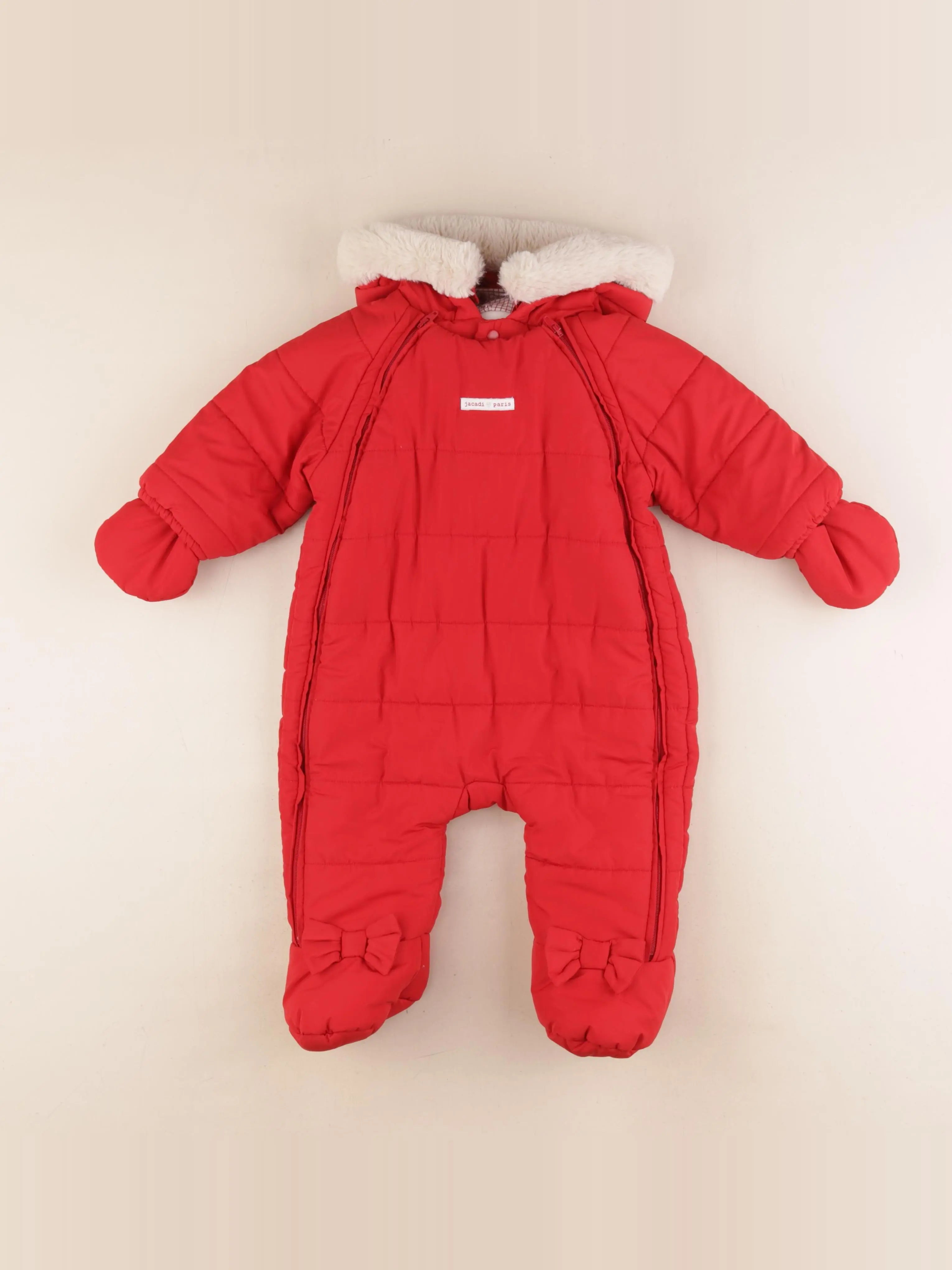 Jacadi - combi-pilote rouge - 6 mois