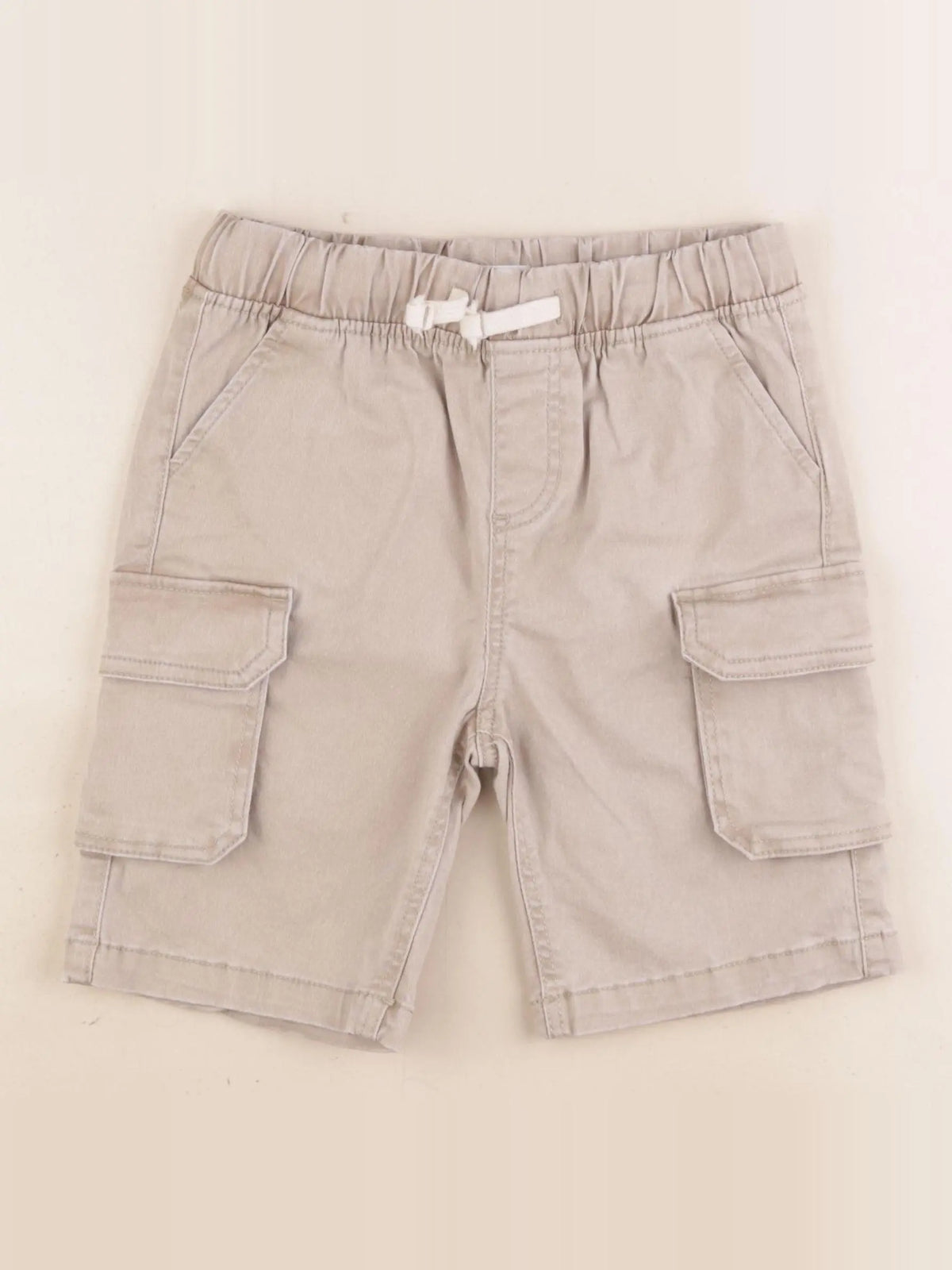 Vertbaudet - short beige - 8 ans