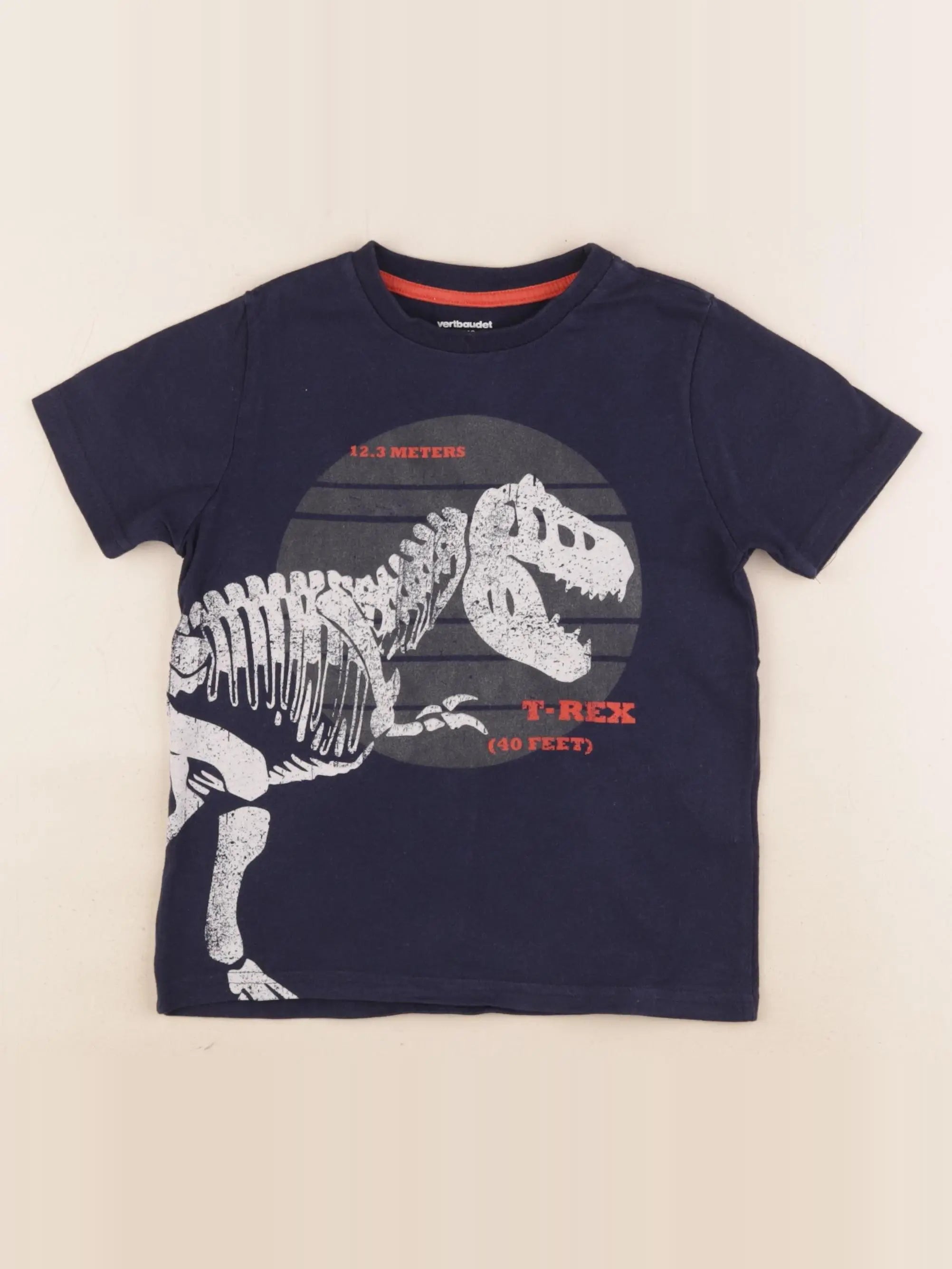 Vertbaudet - tee-shirt bleu - 5 ans