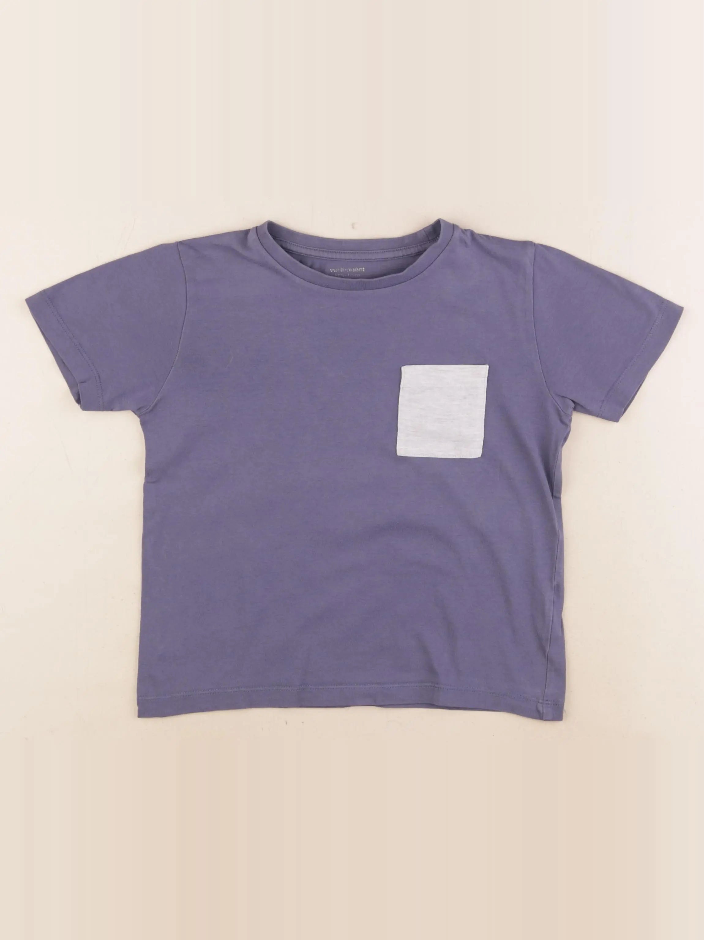 Vertbaudet - tee-shirt bleu - 6 ans